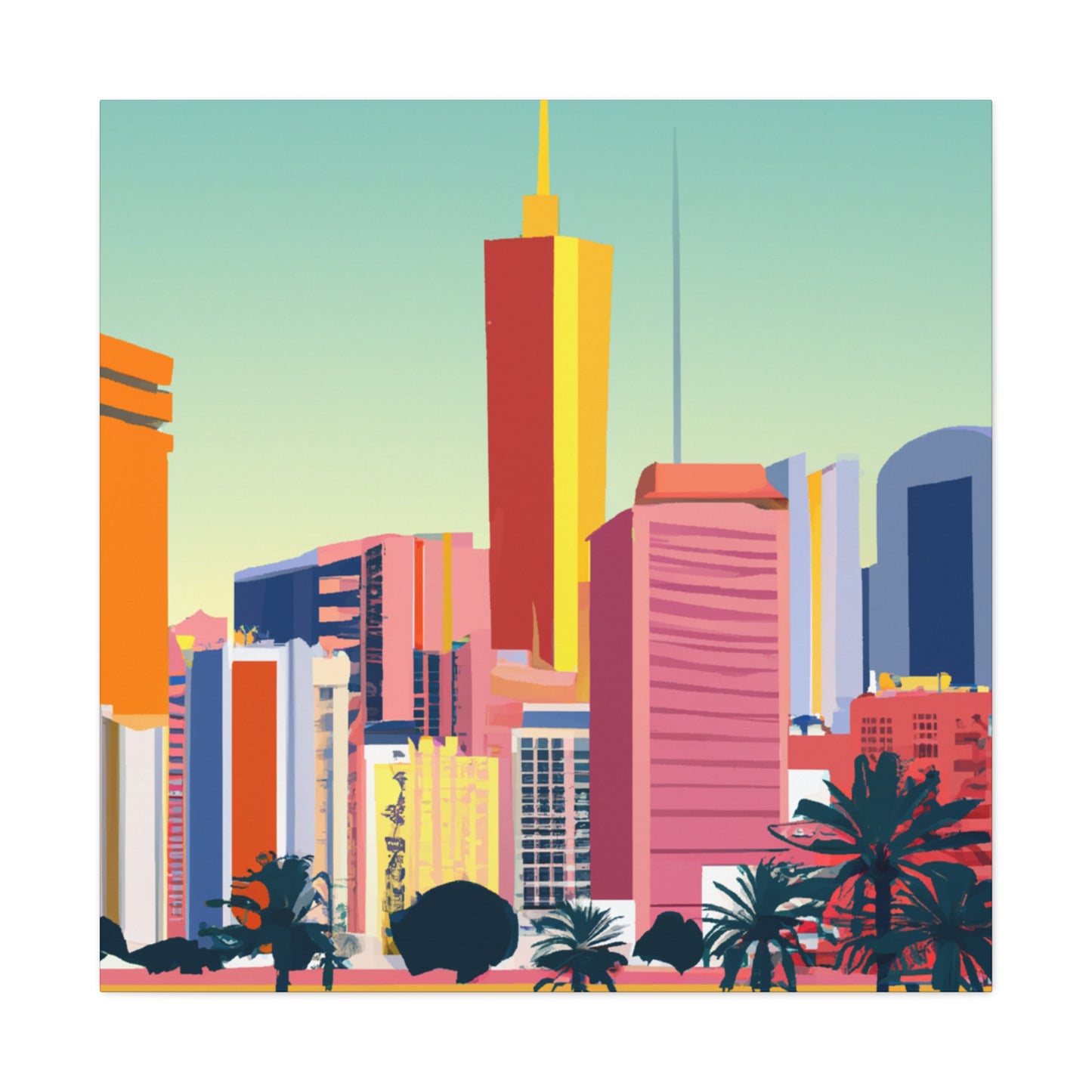 Oasis Elegance - Middle East - Canvas