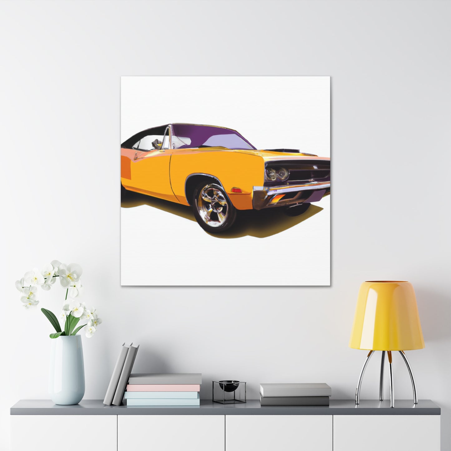 Retro Rocket - Automobile - Canvas