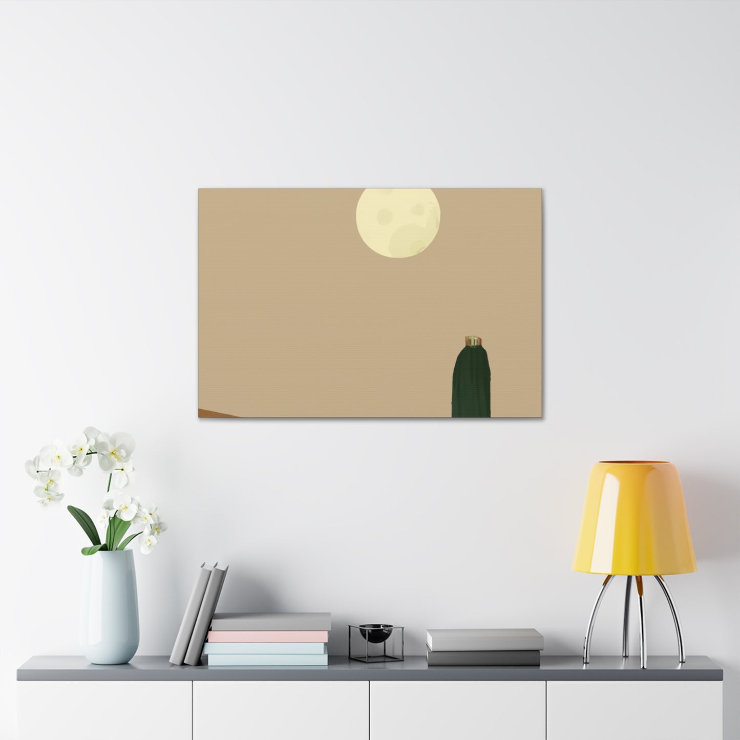 "Scalloped Elegance - Vintage Contemporary" - Desert Canvas