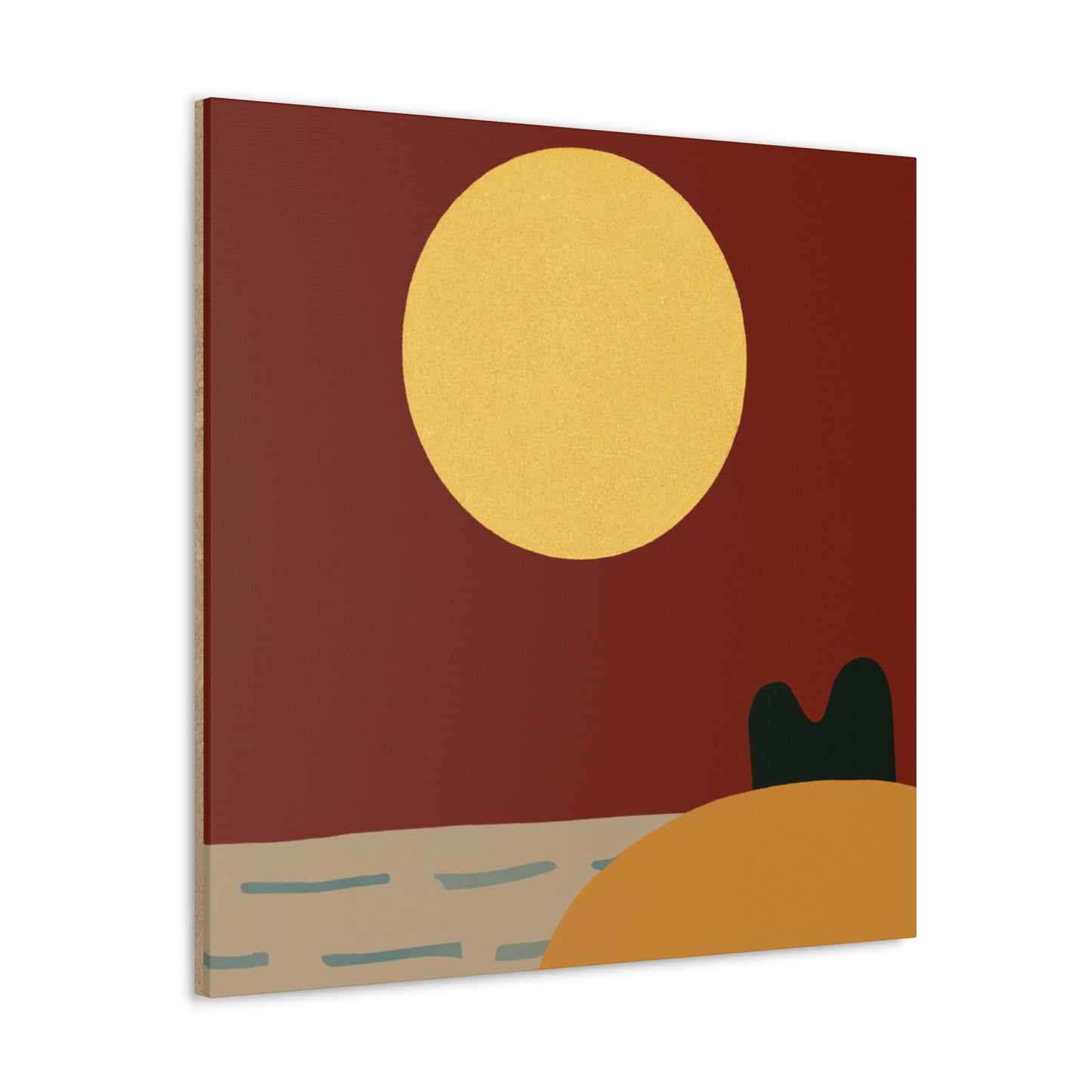 Peeking Ears - Midcentury Canvas