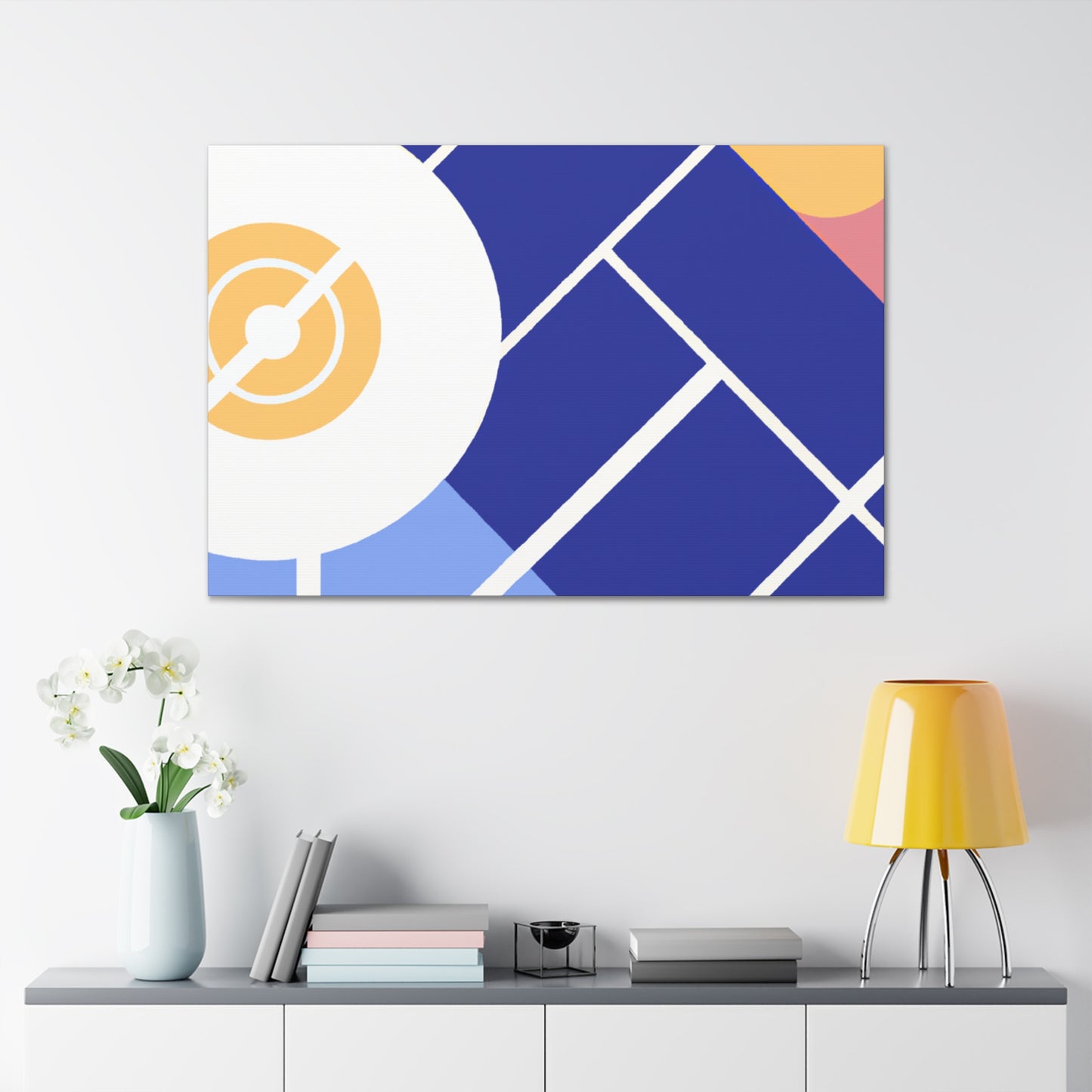 Sputnik Cityscape - Midcentury - Canvas