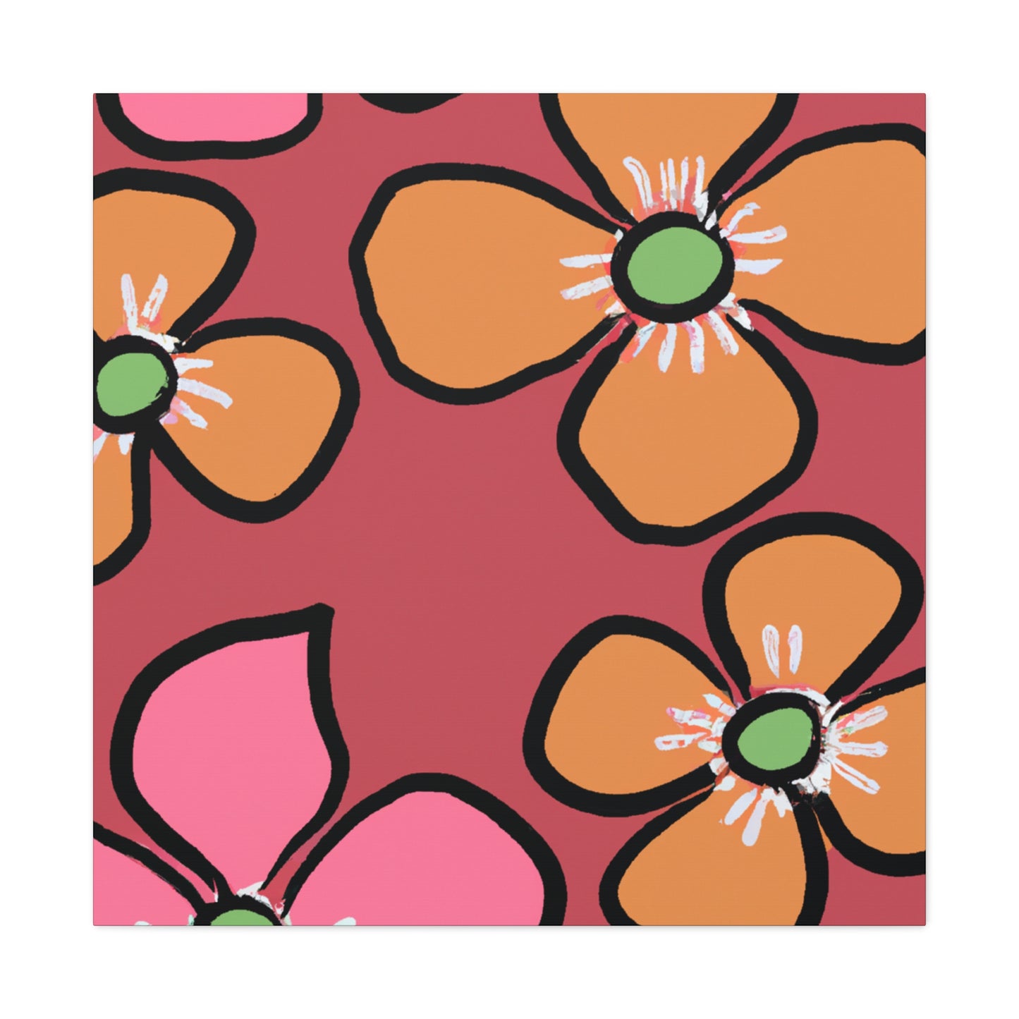 Blossomy - Floral - Canvas