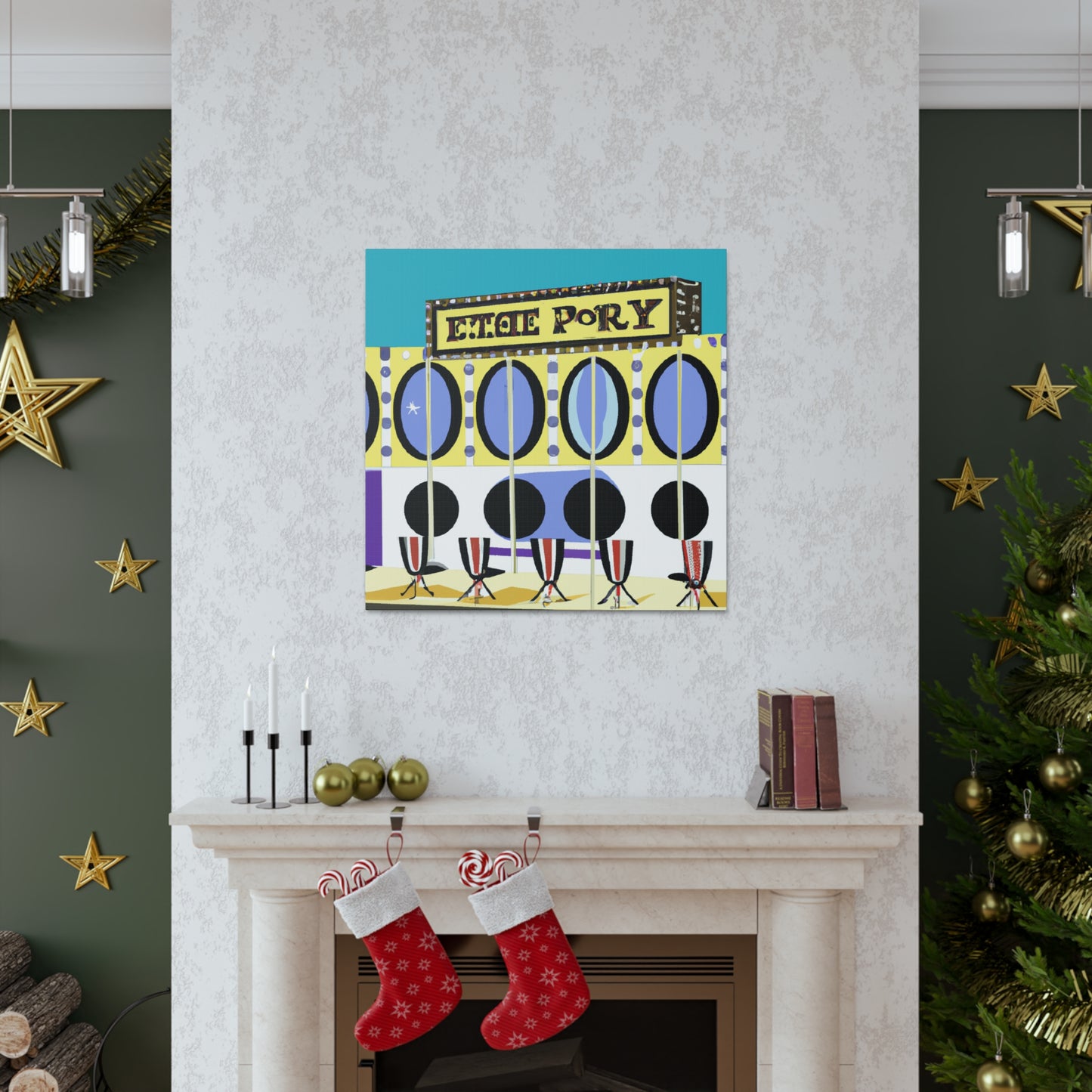 Kwik-Peep Mirror Shop. - Canvas - Pop Art