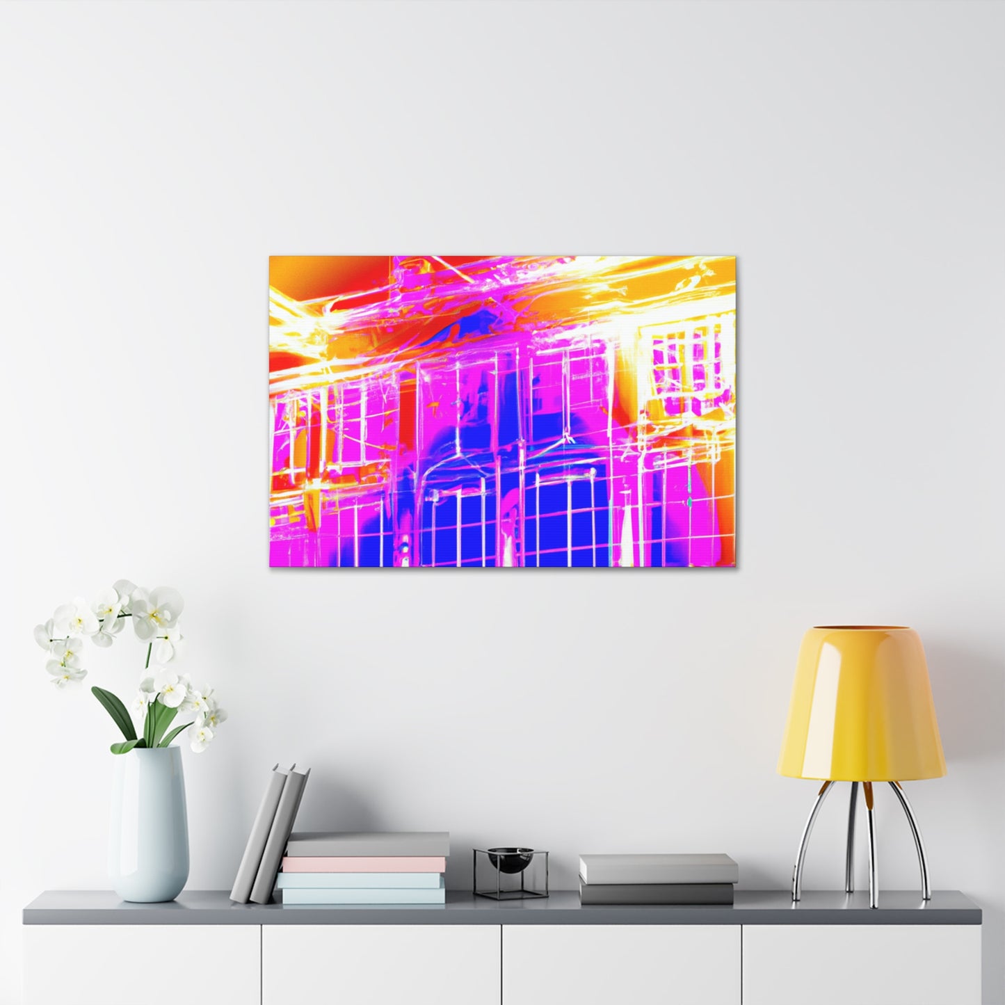 Skycrest Art Deco Manor - Architectural Canvas Art Deco