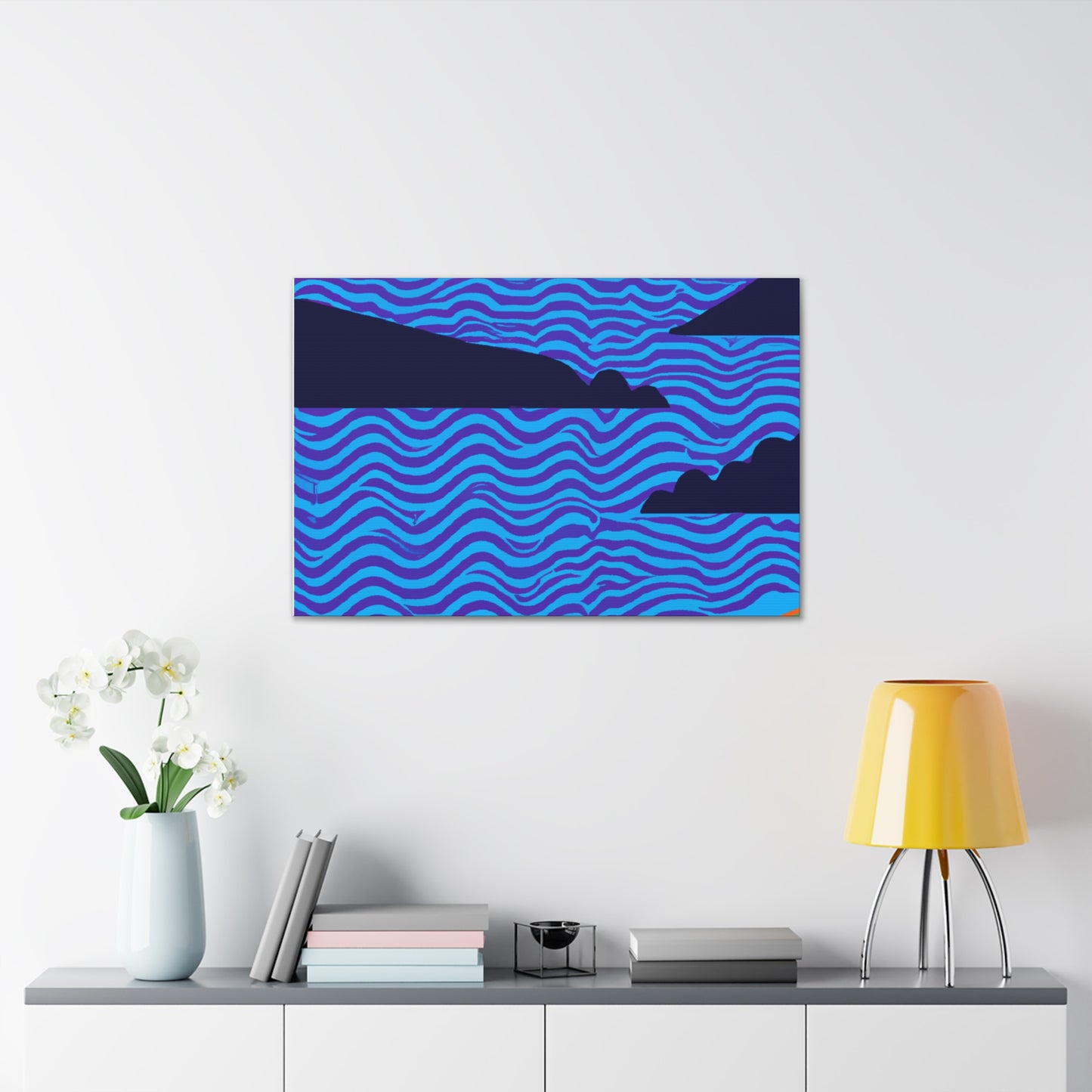 Flammaclawed Lion - Midcentury Canvas