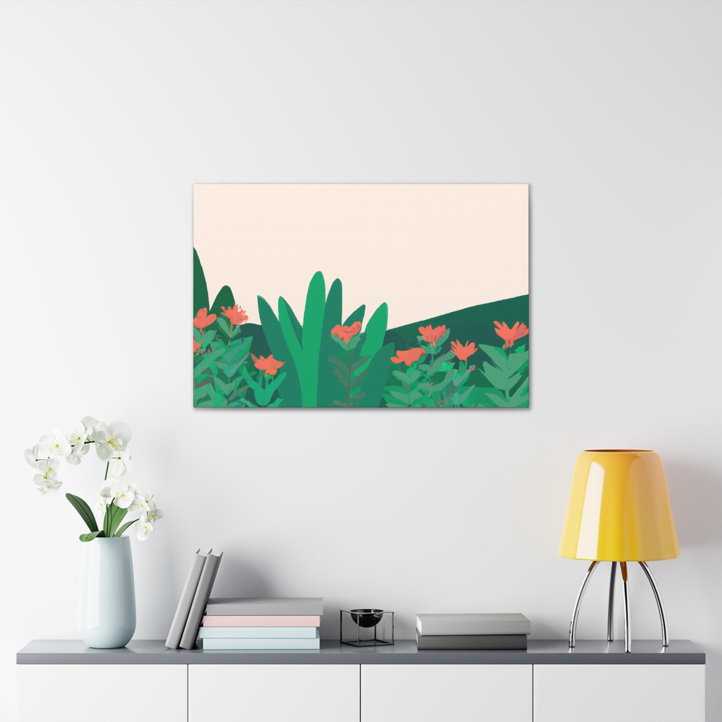 Butterfly Blooms Landscape - Canvas