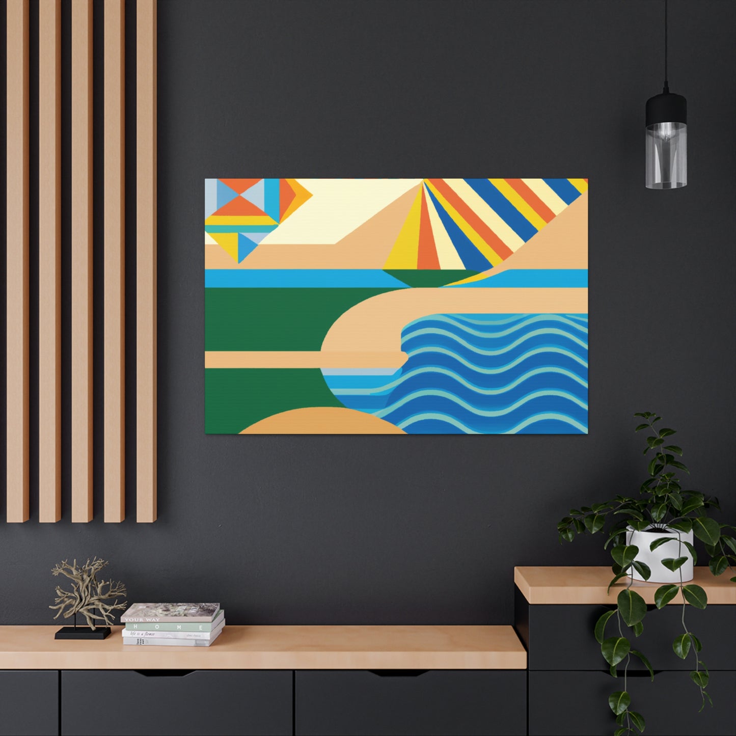 Waterpark - Midcentury Canvas