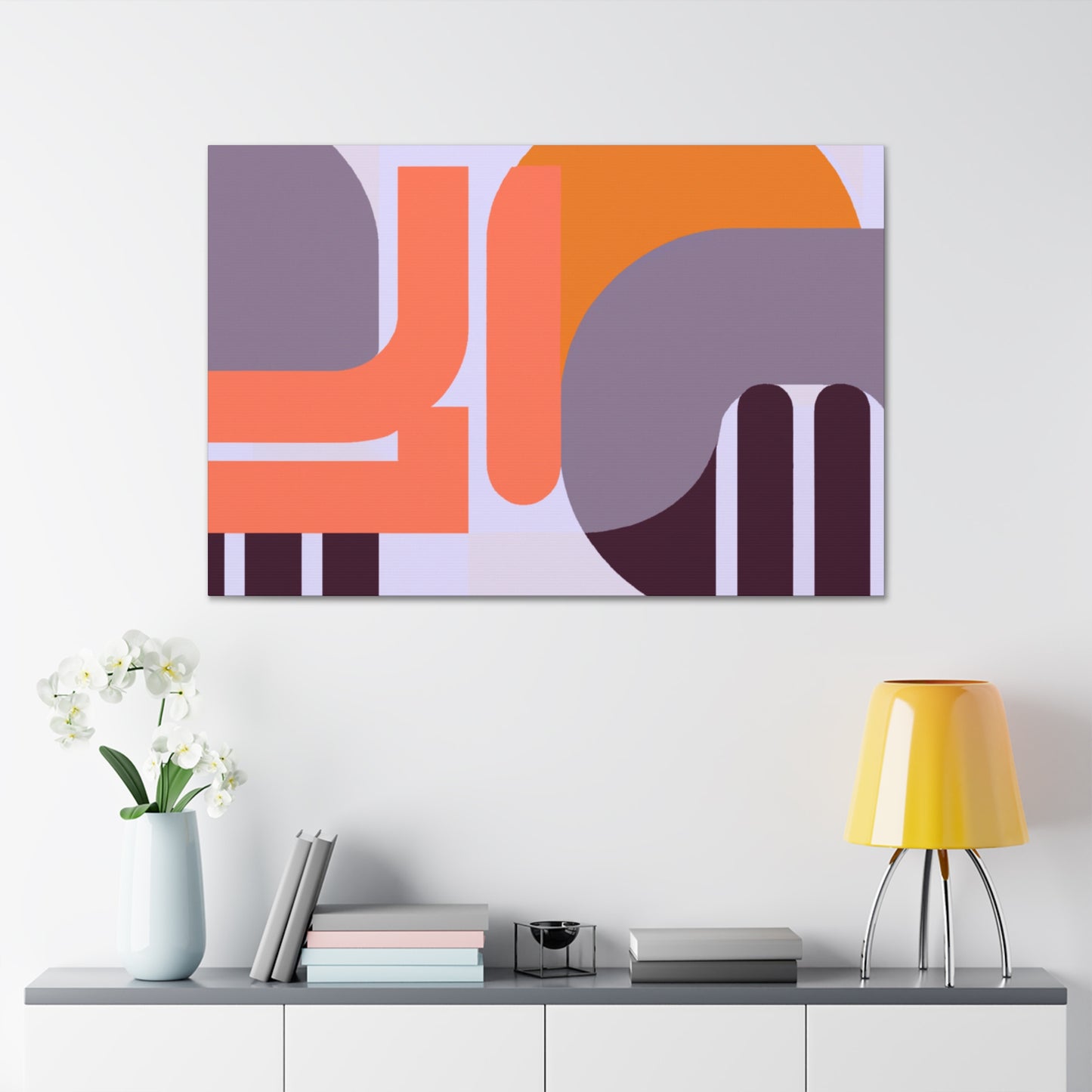 Modernist Pyramid- Midcentury - Canvas
