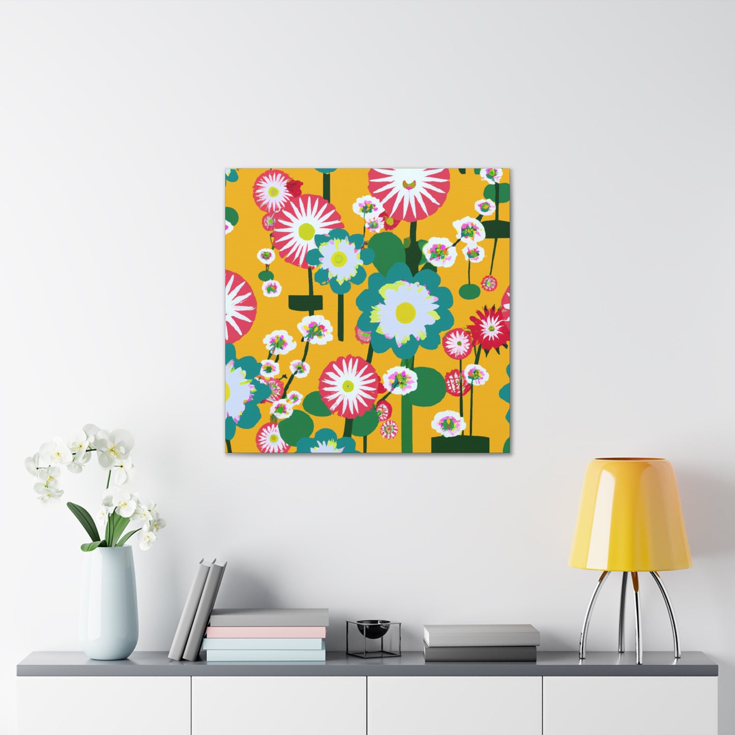 Floral Reflection - Floral Canvas