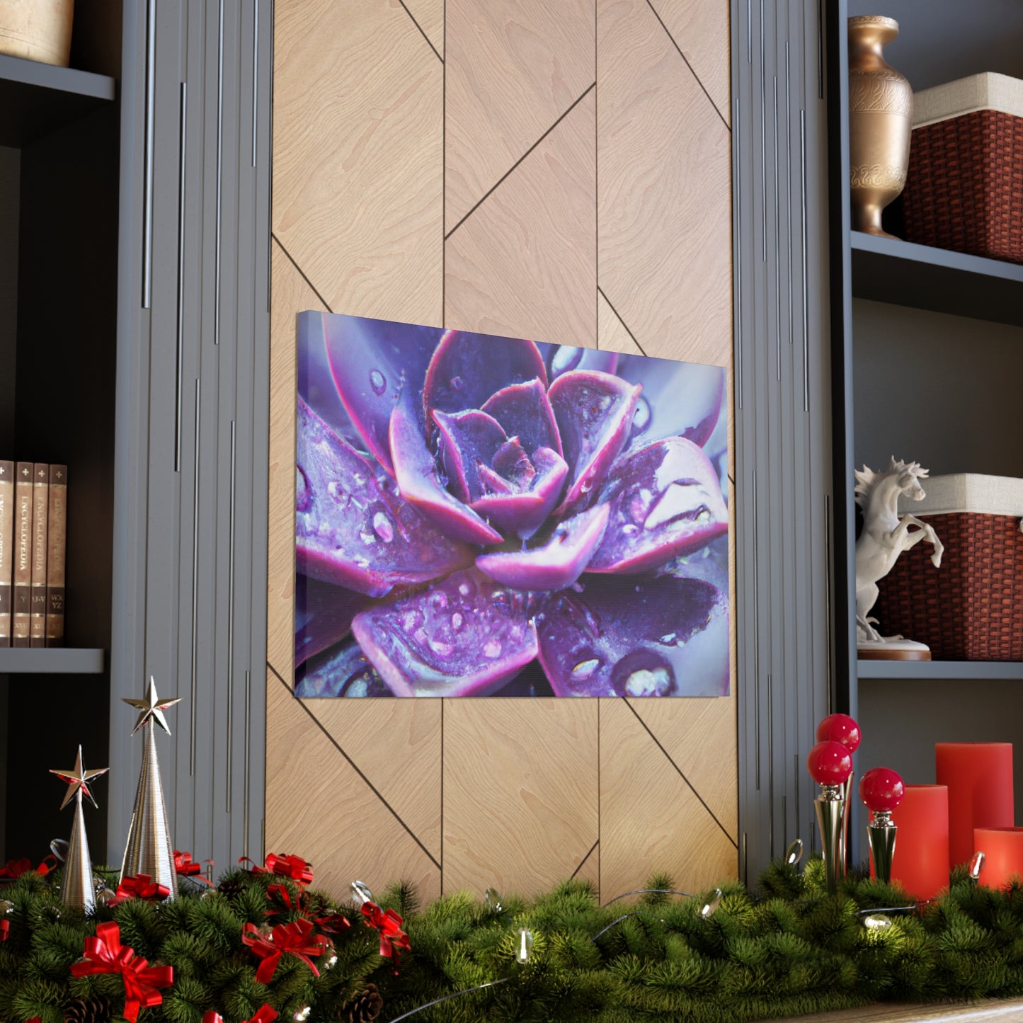 Purple Splendor - Canvas - Succulent