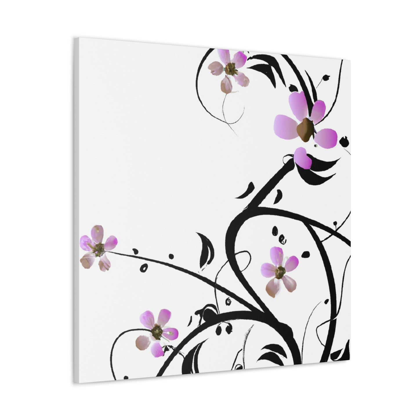 Carnation Cascade - Floral - Canvas