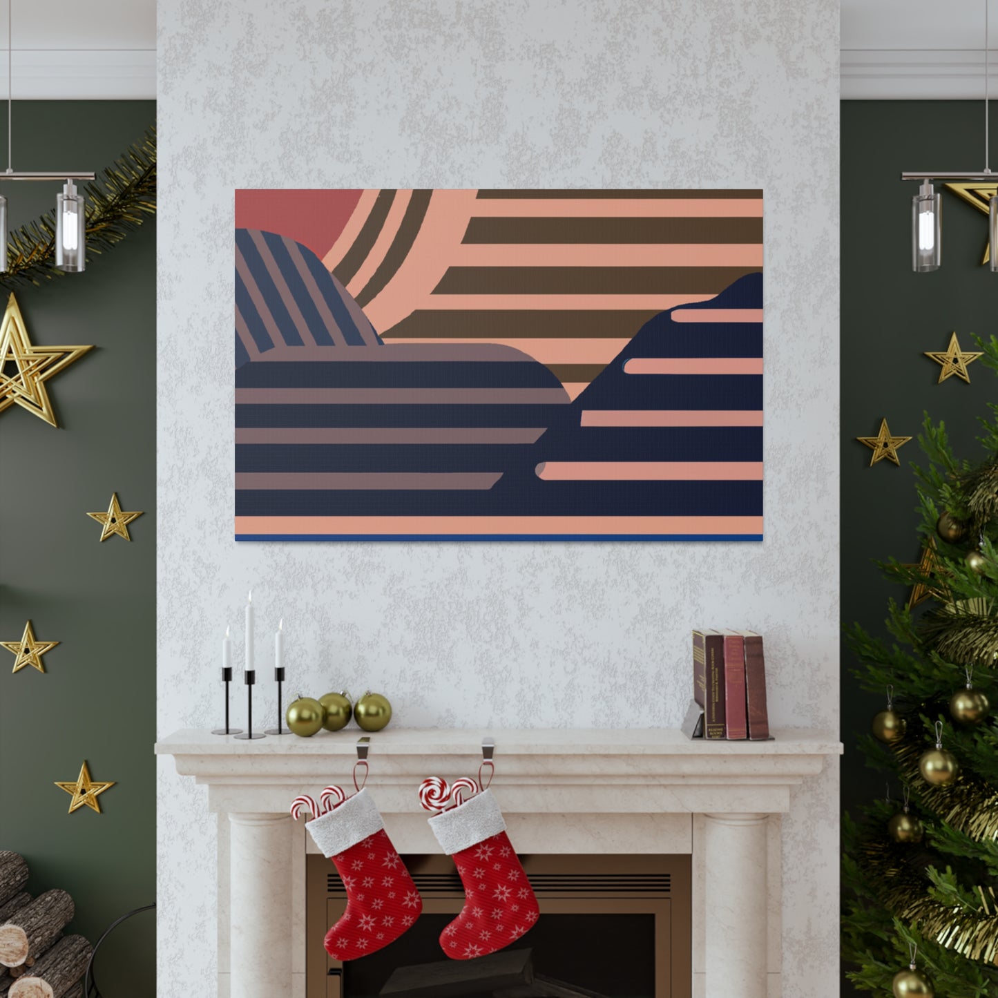Horizontal Motion - Midcentury Canvas