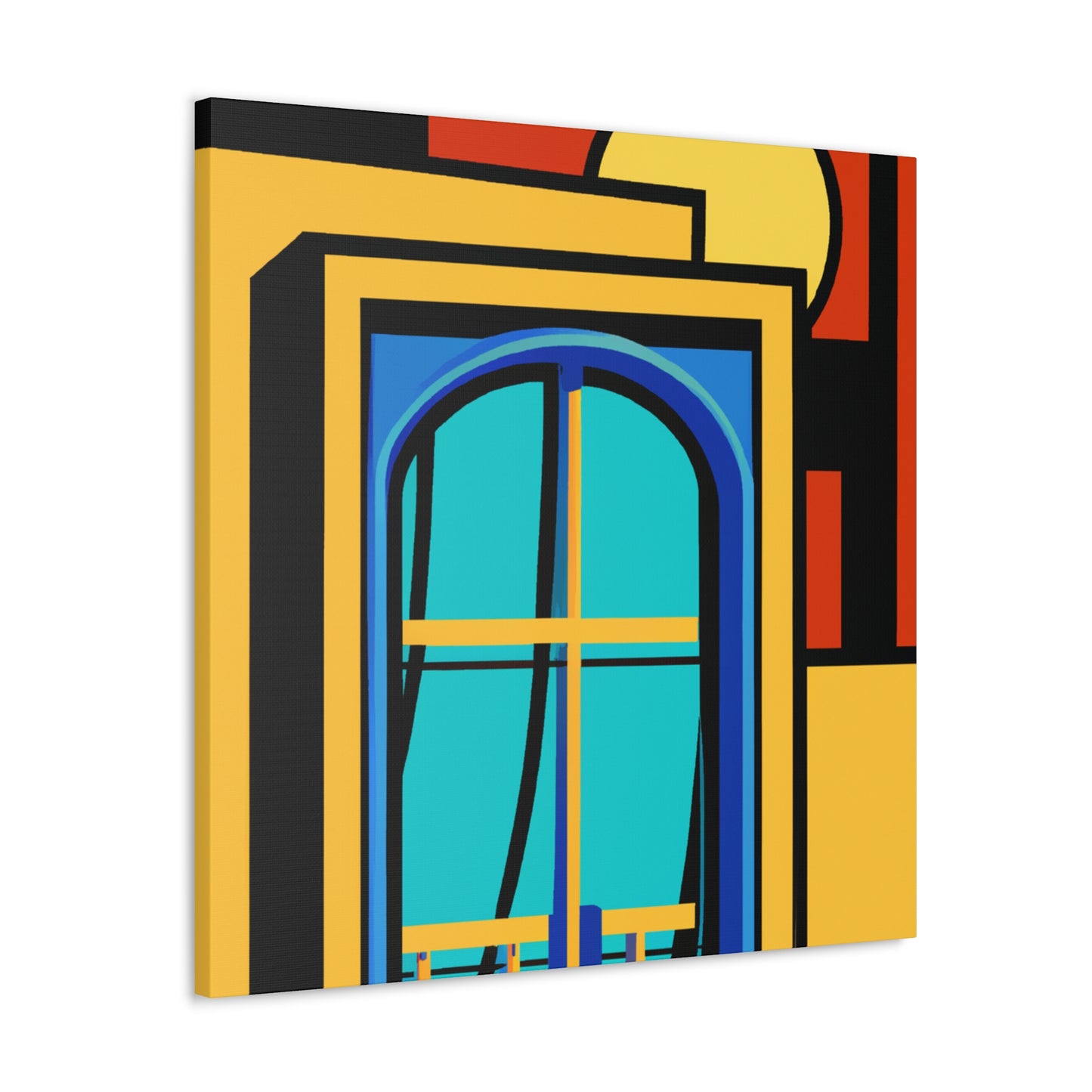 Autumn Reflection- Midcentury - Canvas