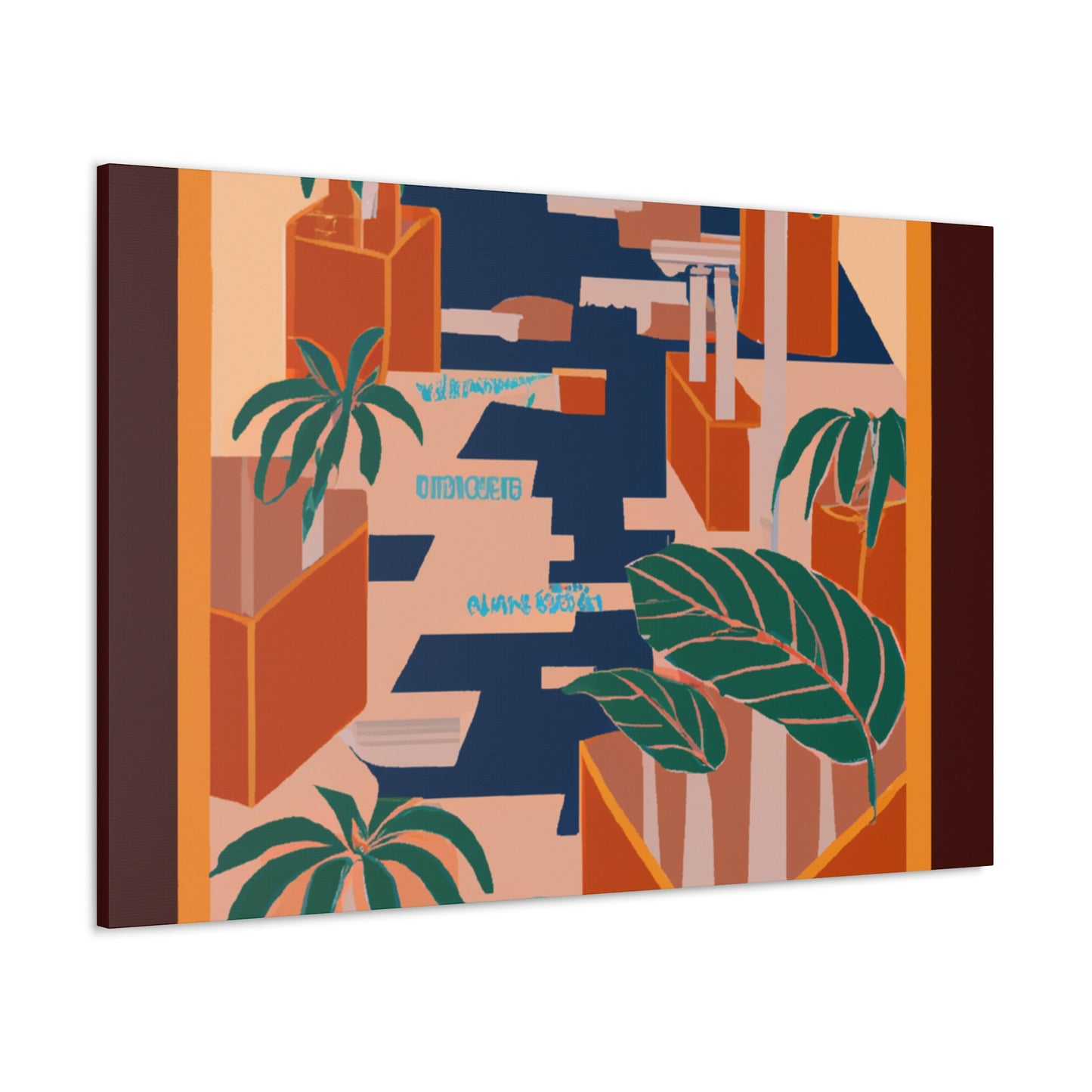 Dynamic Contrasts- Midcentury - Canvas
