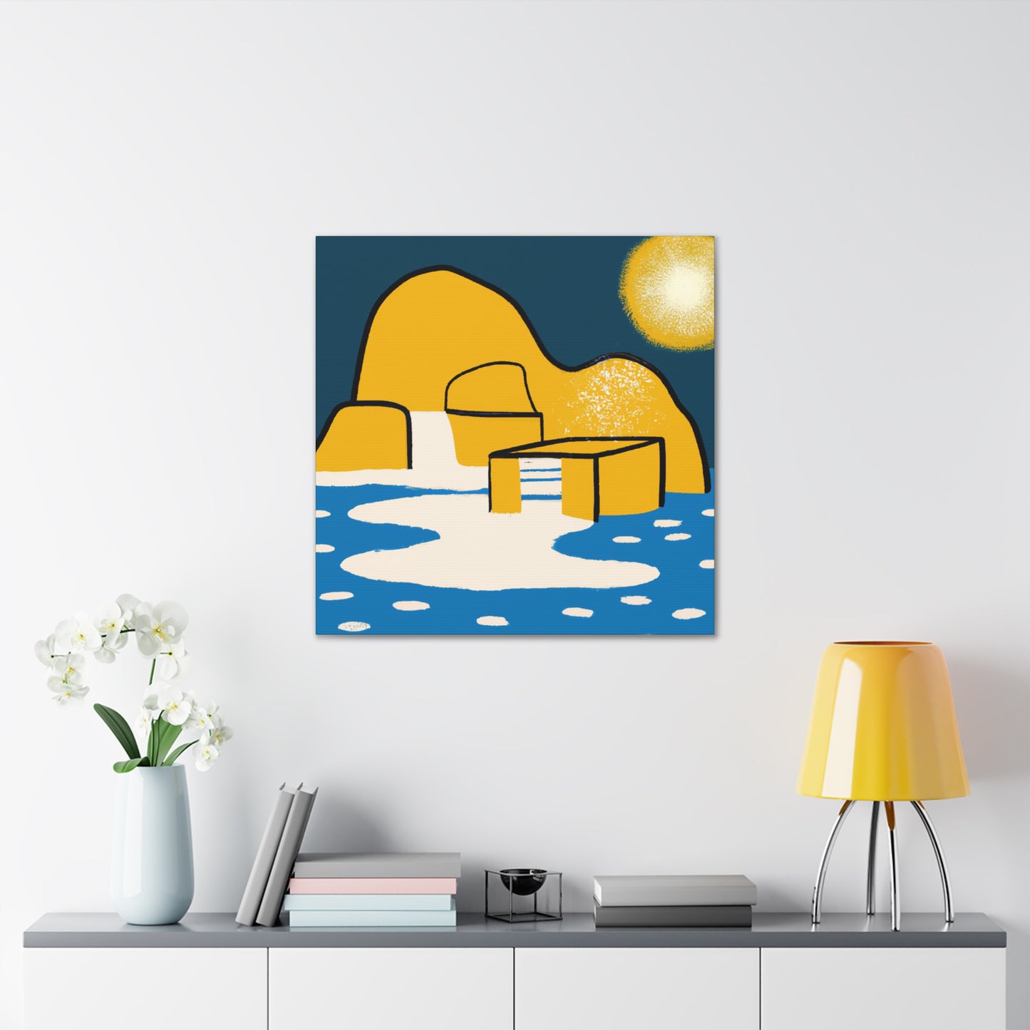 Zen Garden - Midcentury - Canvas