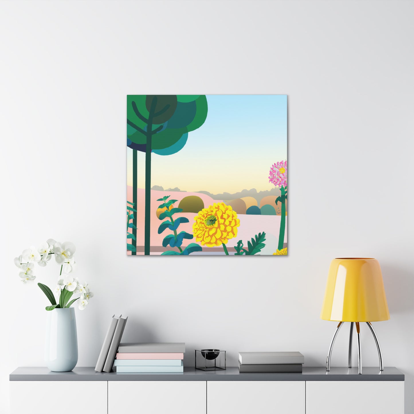 Enchanted Flora-Landscape. - Canvas