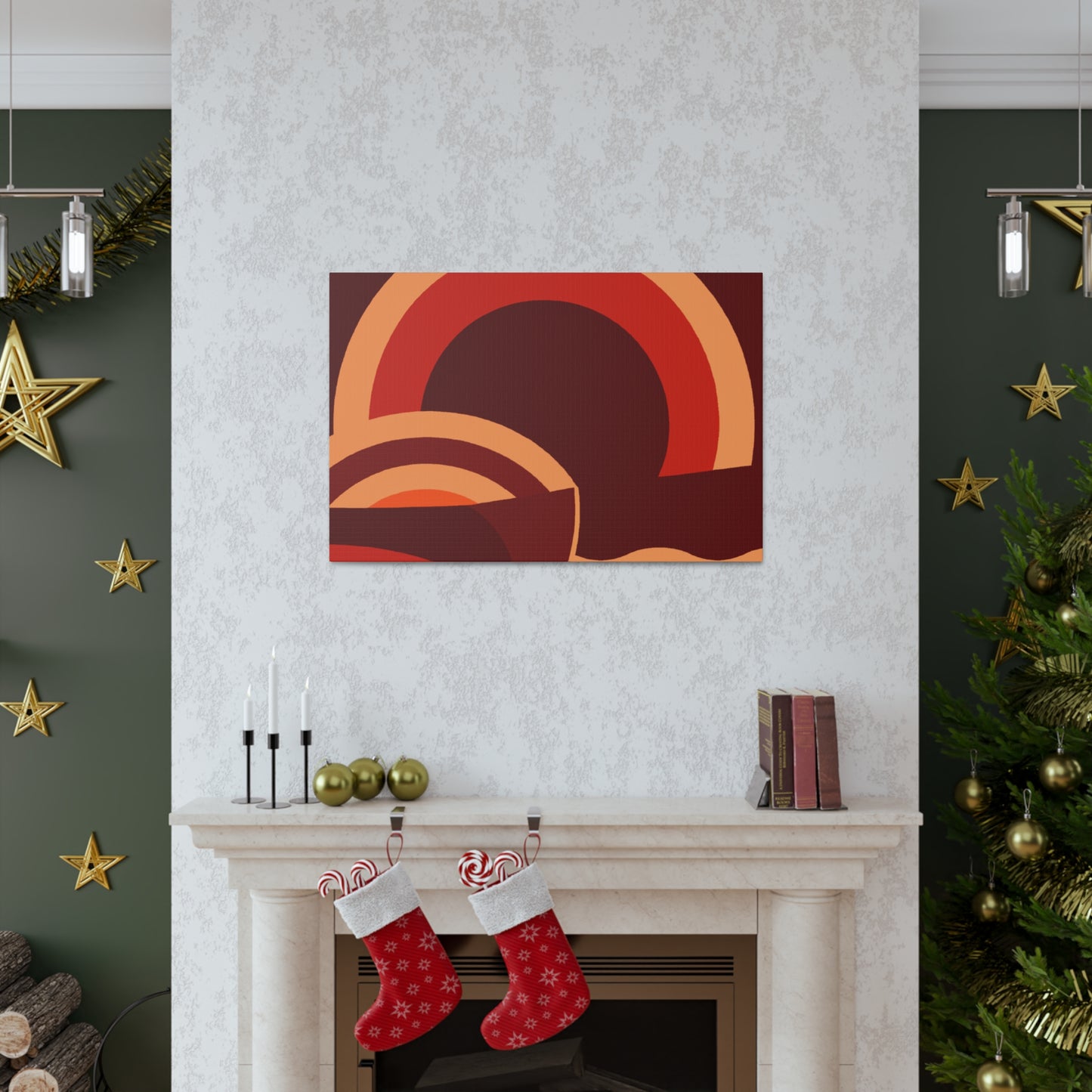 Circular Bliss - Midcentury Canvas