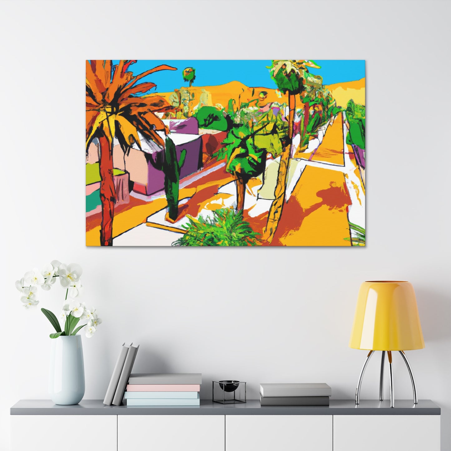 Cactus Caravan - Architectural - Canvas