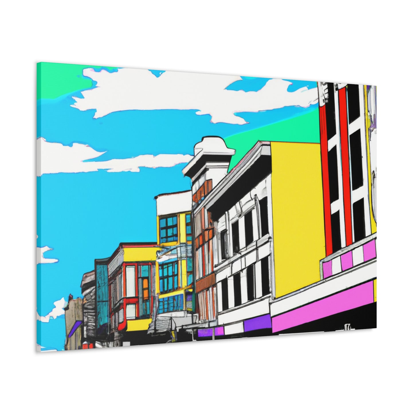 Vancouver Avenue - Architectural Canvas Pop Art