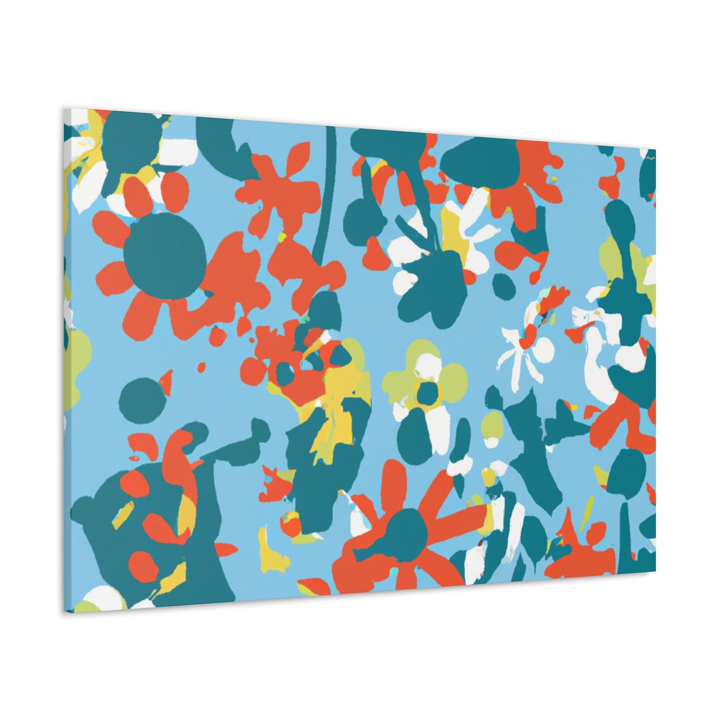 "Petal Putter: The Flowerbed Challenge" - Floral Canvas