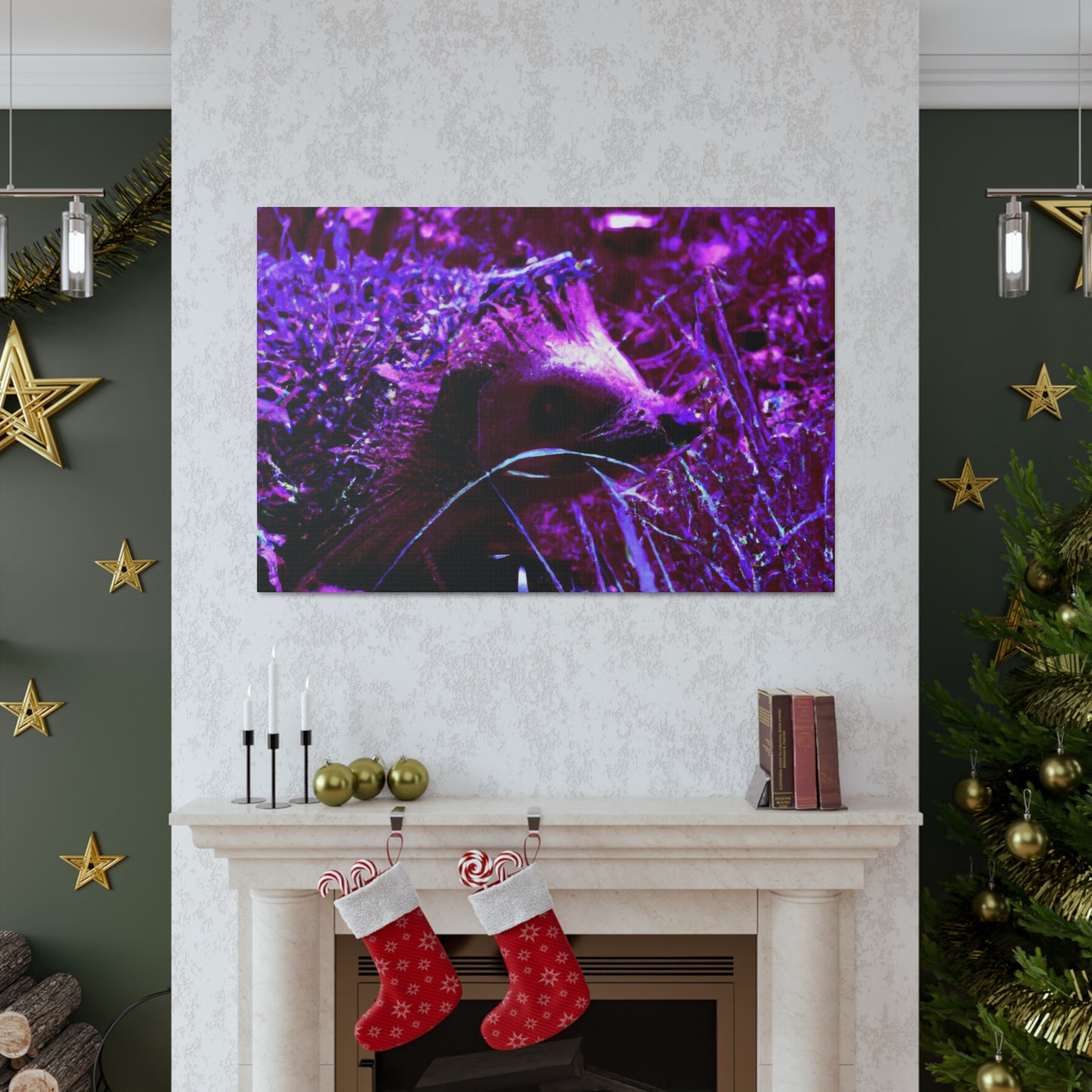 Purple Porcipine. - Canvas - Wildlife