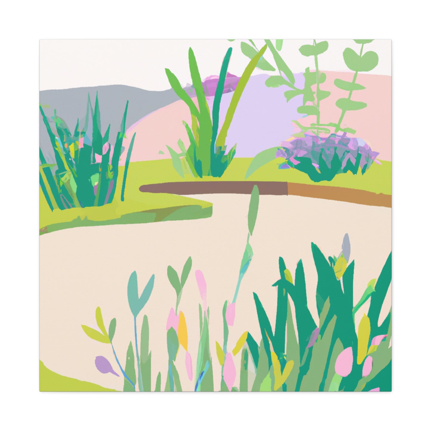 Graceful Greenery - Landscape - Canvas