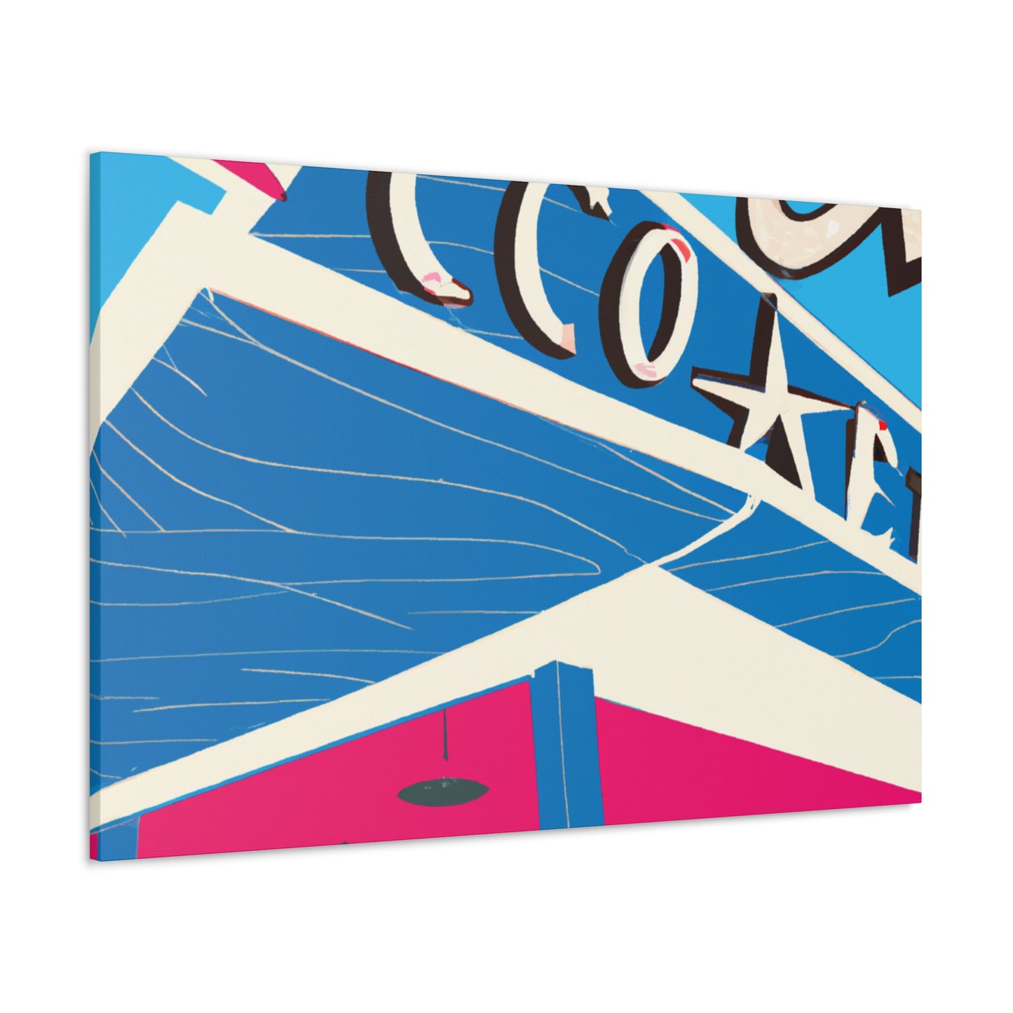 Sock-Hop Motel and Karaoke Lounge - Canvas - Pop Art