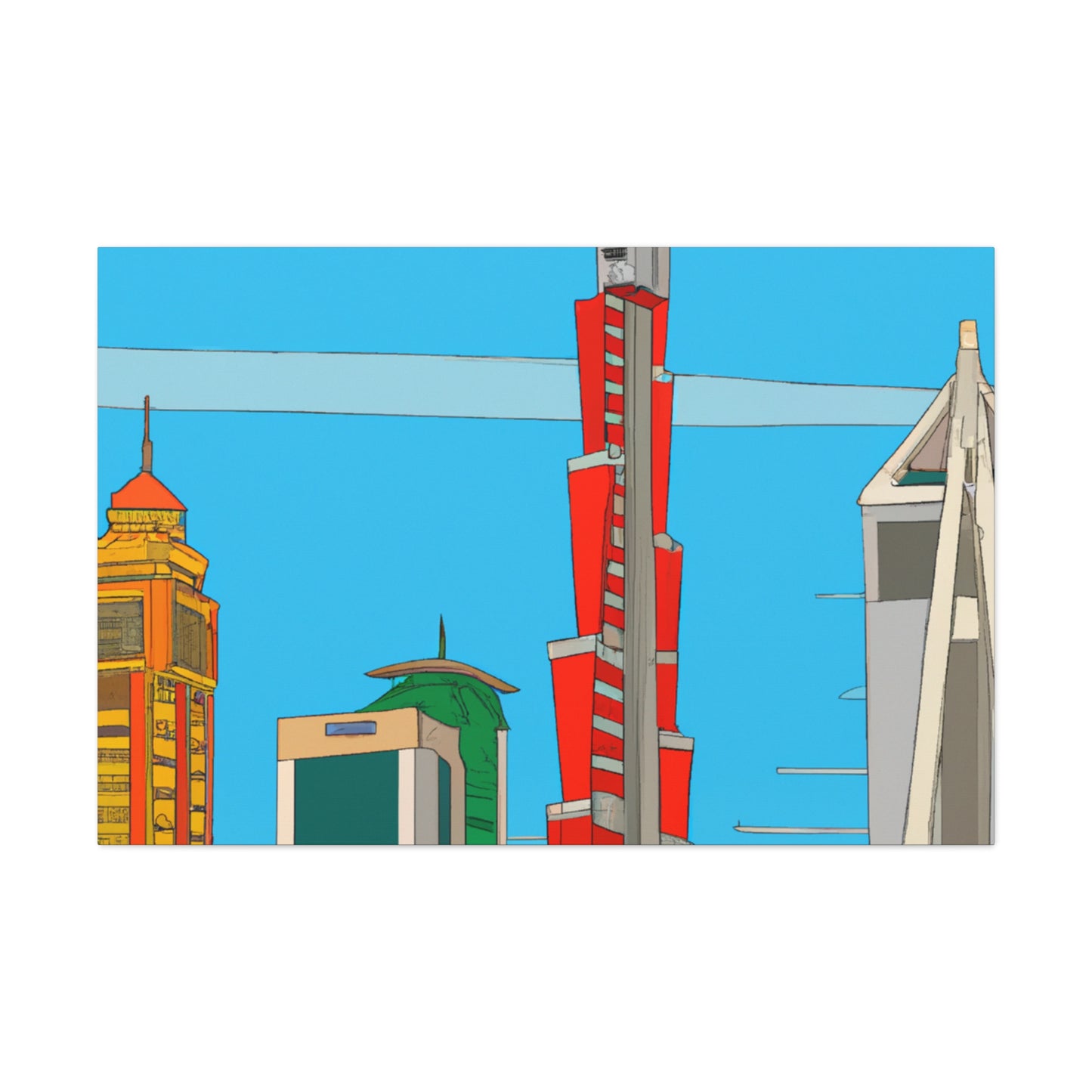 Turquoise Oasis – Destination Arab Emerates - Canvas