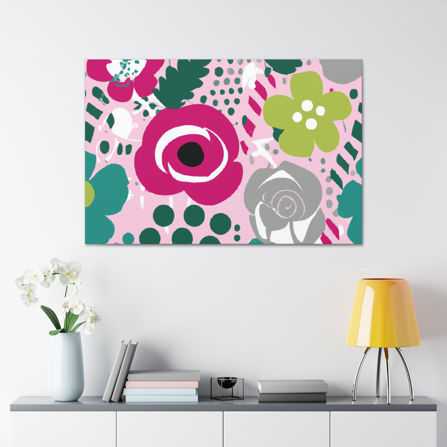 "Floral Fervor" - Floral Canvas