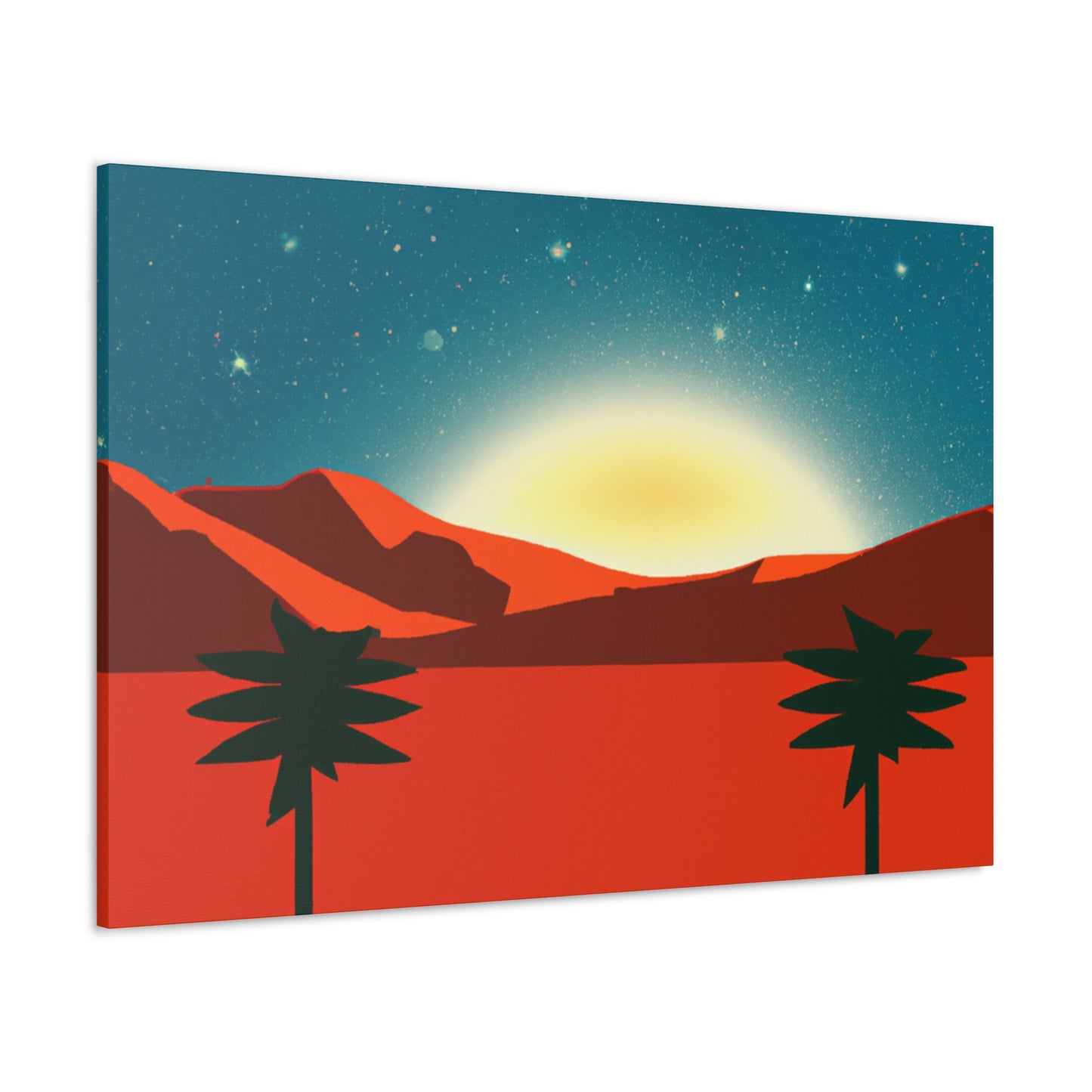 Vivid Hummingbird- Midcentury - Canvas
