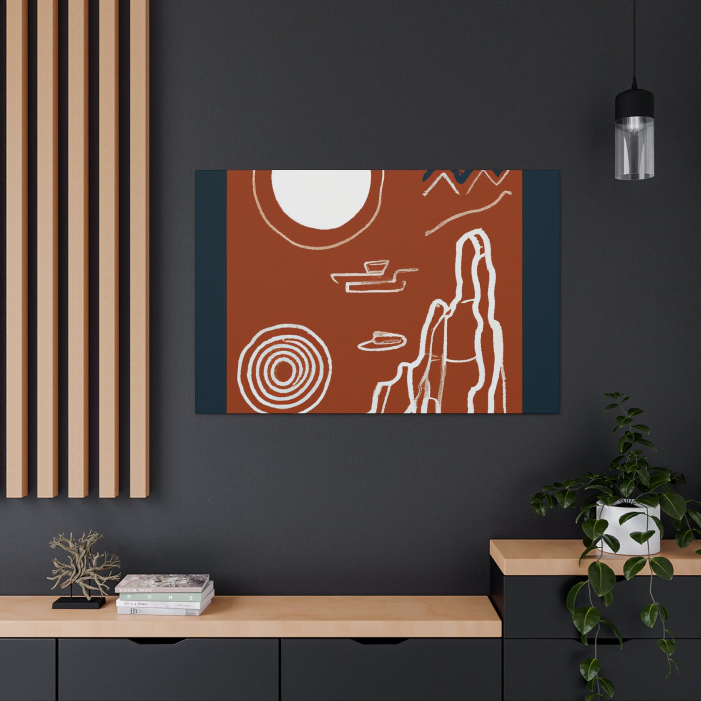 "Specklefluff" - Midcentury Canvas