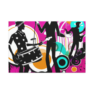 "Boogie Outlaw - Retro Music" - Canvas