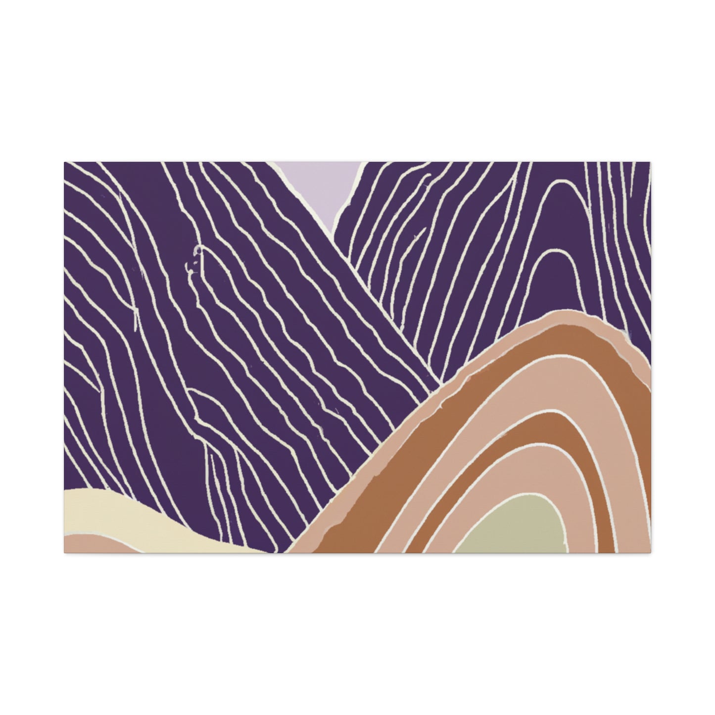PurpleHills- Midcentury Canvas
