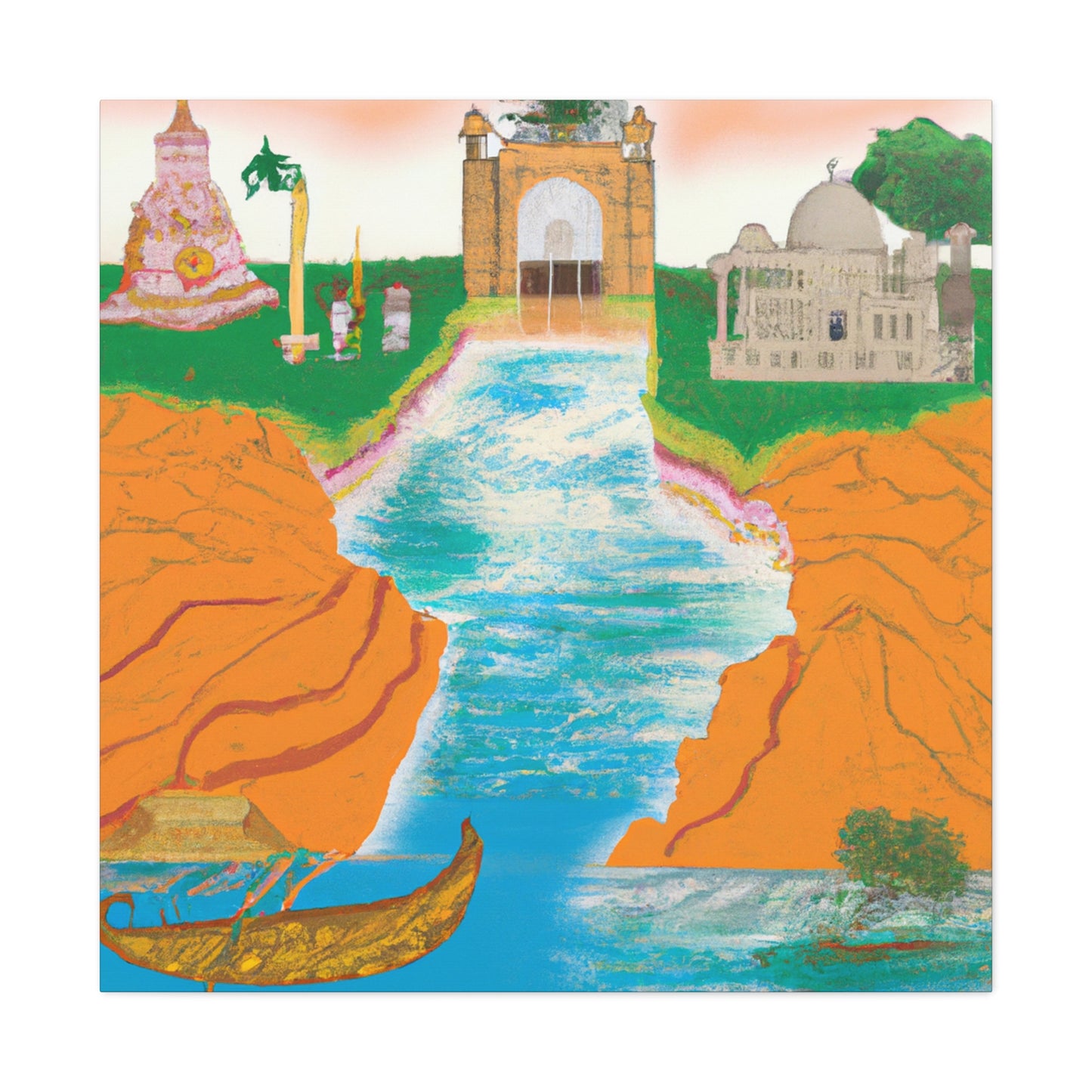 Vibrant Varanasi - Destination India - Canvas