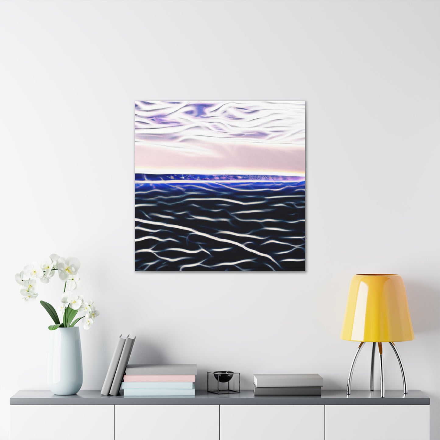 "Flower Power - Vintage Contemporary" - Canvas