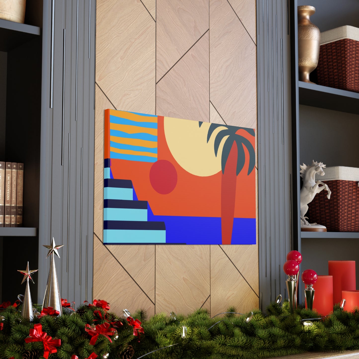 Orange Twitch - Midcentury Canvas