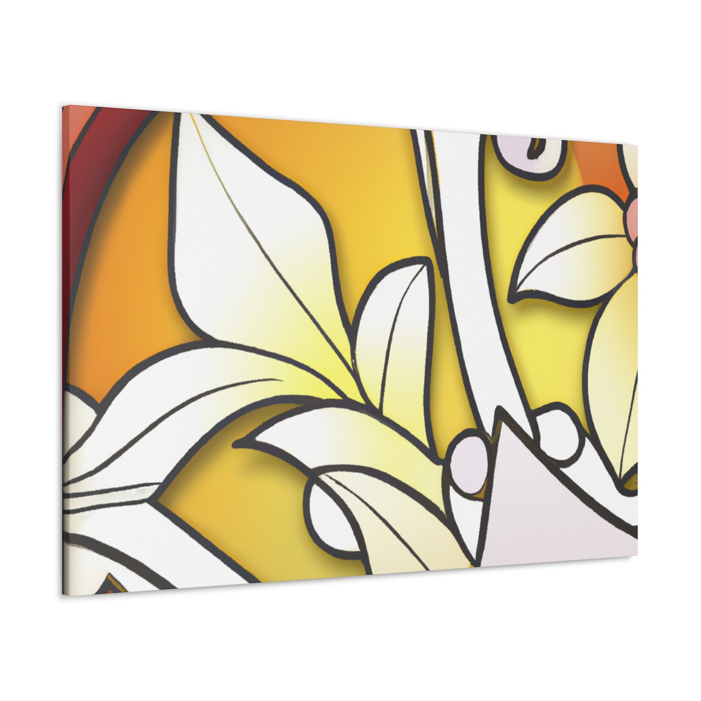 Leafy Warmth- Glass Canvas