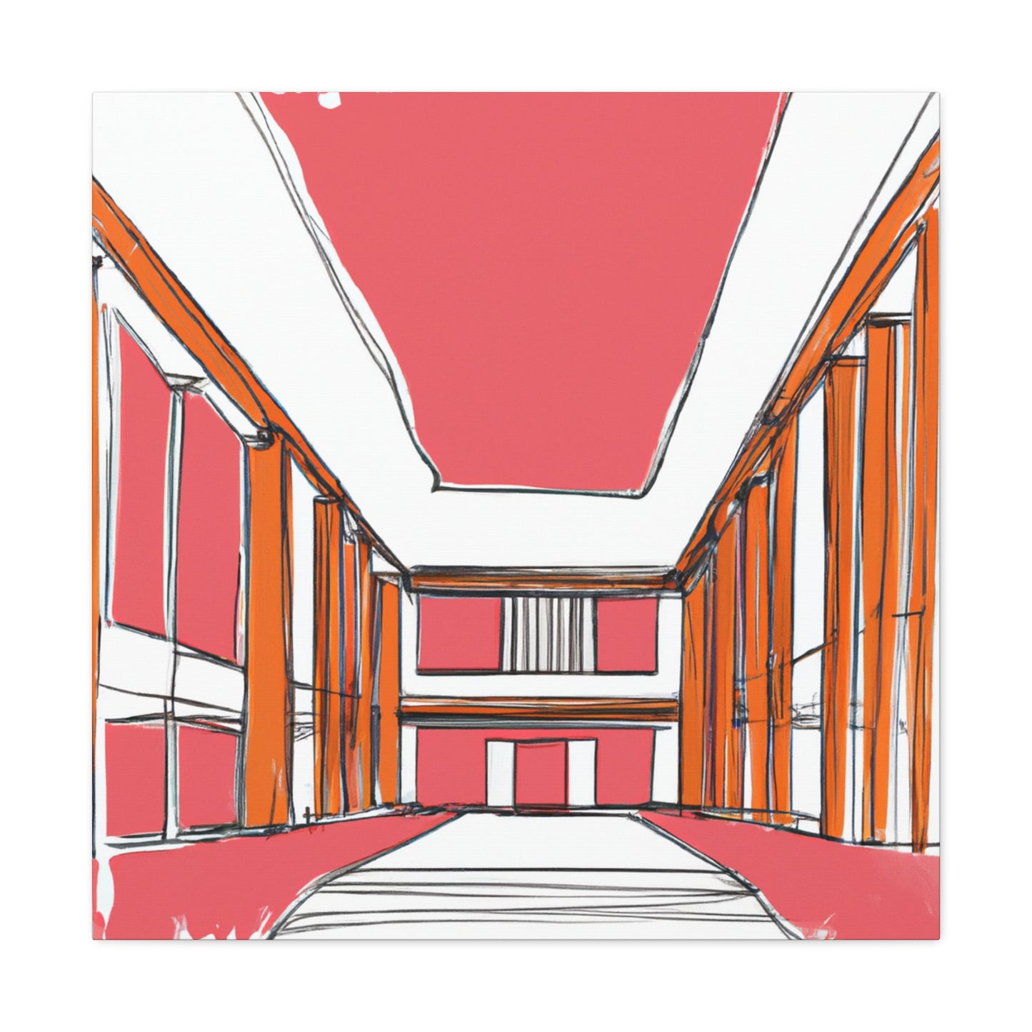 Claudine de Montport - Canvas - Architectural
