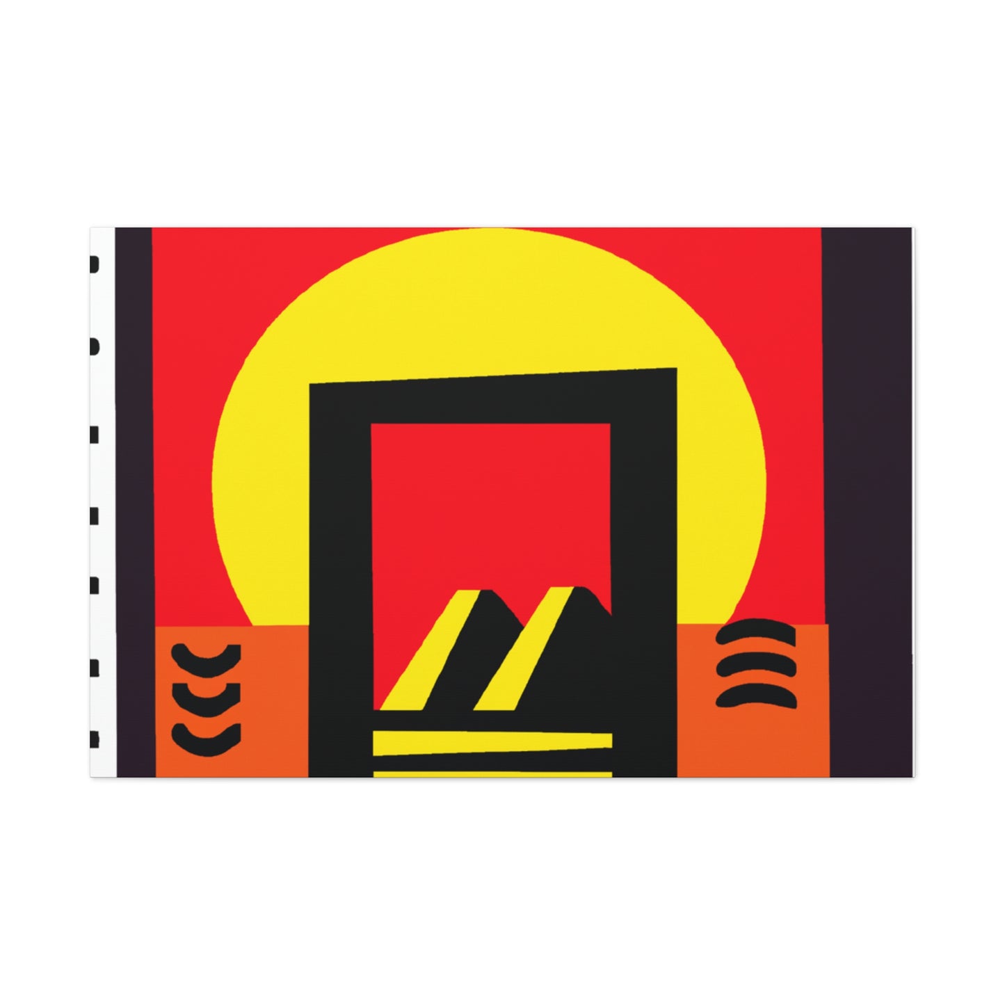 Aztec Sun - Midcentury Canvas