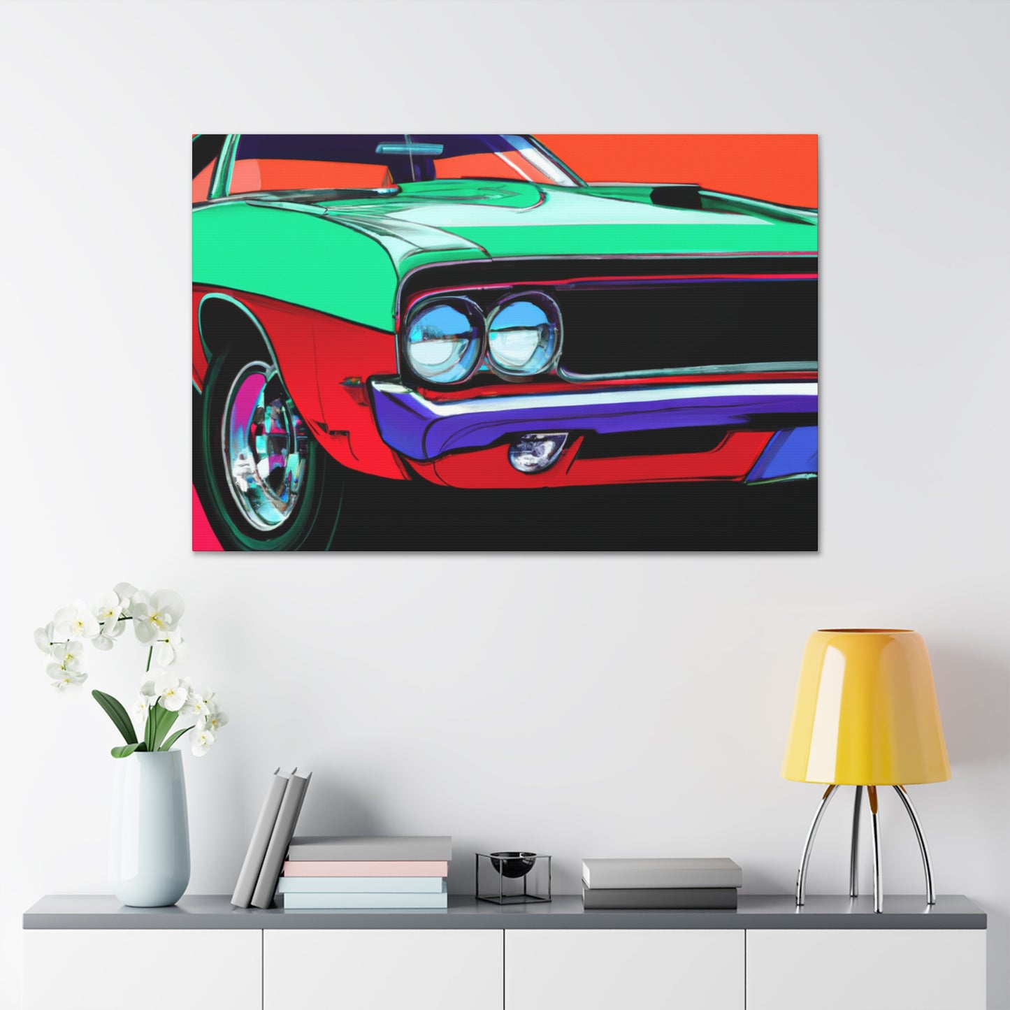Blaze of Glory - Automobile - Canvas