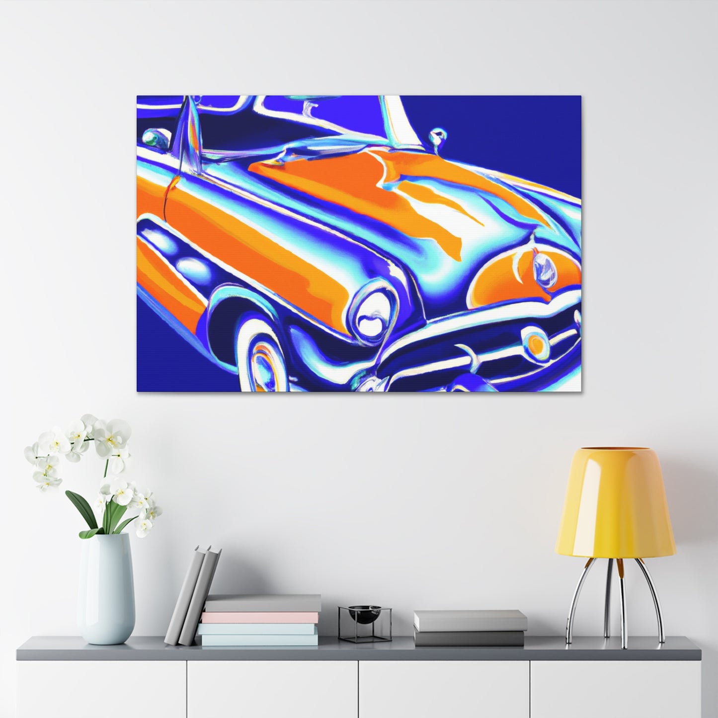 Vintage Thunder Road - Automobile Canvas