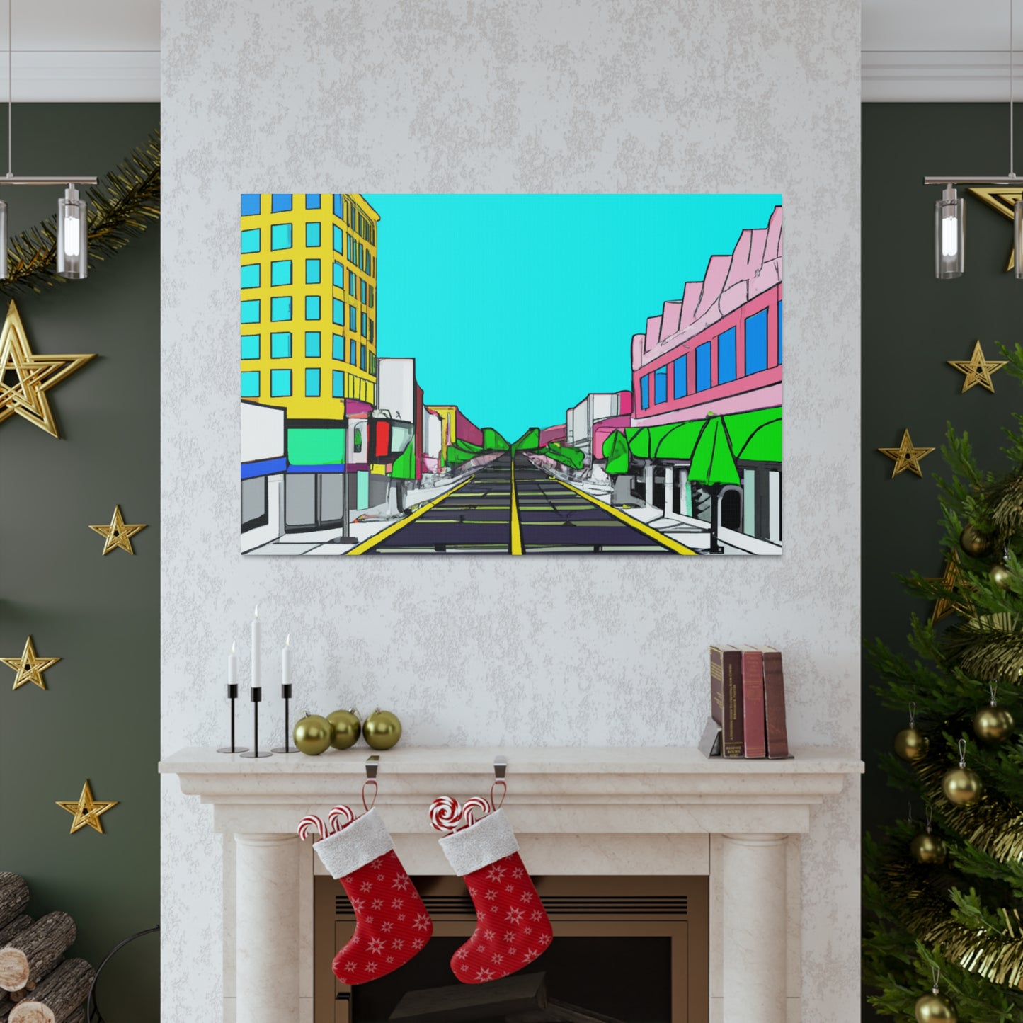 LaLa Way - Architectural Canvas Pop Art