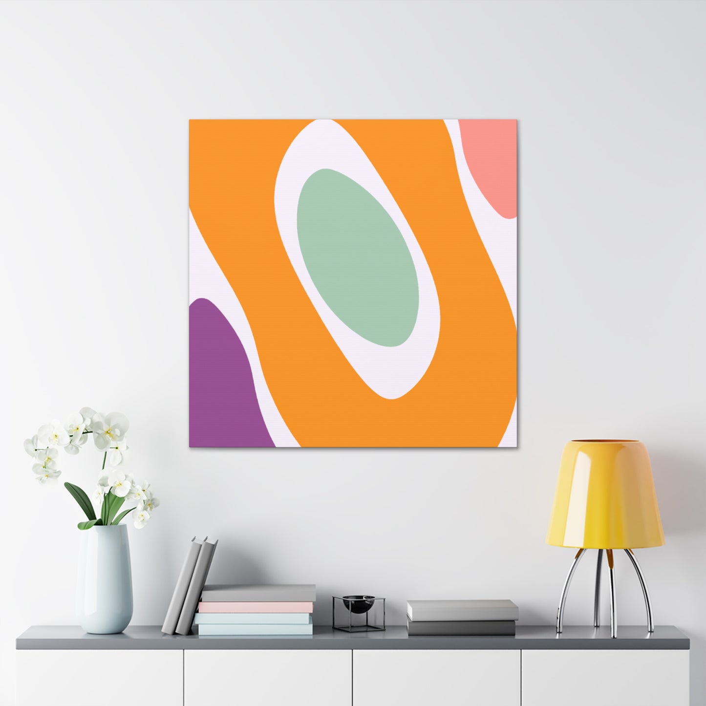 Atomic Orbiter- Midcentury - Canvas