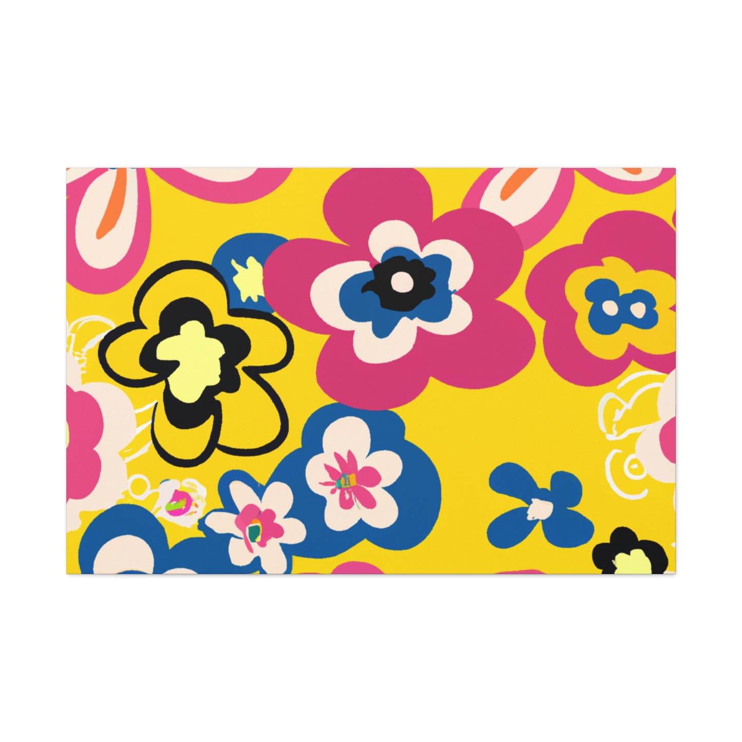Flower Jamming - Floral Canvas