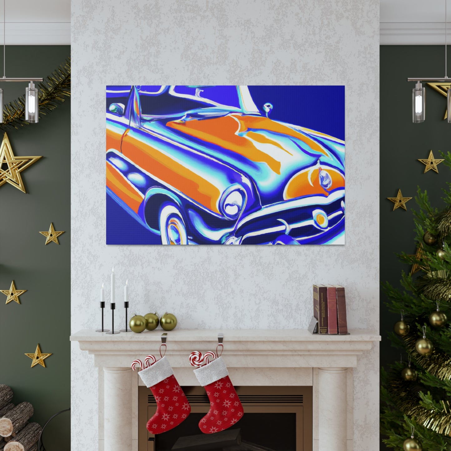 Vintage Thunder Road - Automobile Canvas