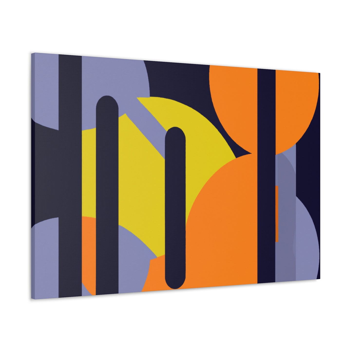 Contrasting Cogs - Midcentury - Canvas