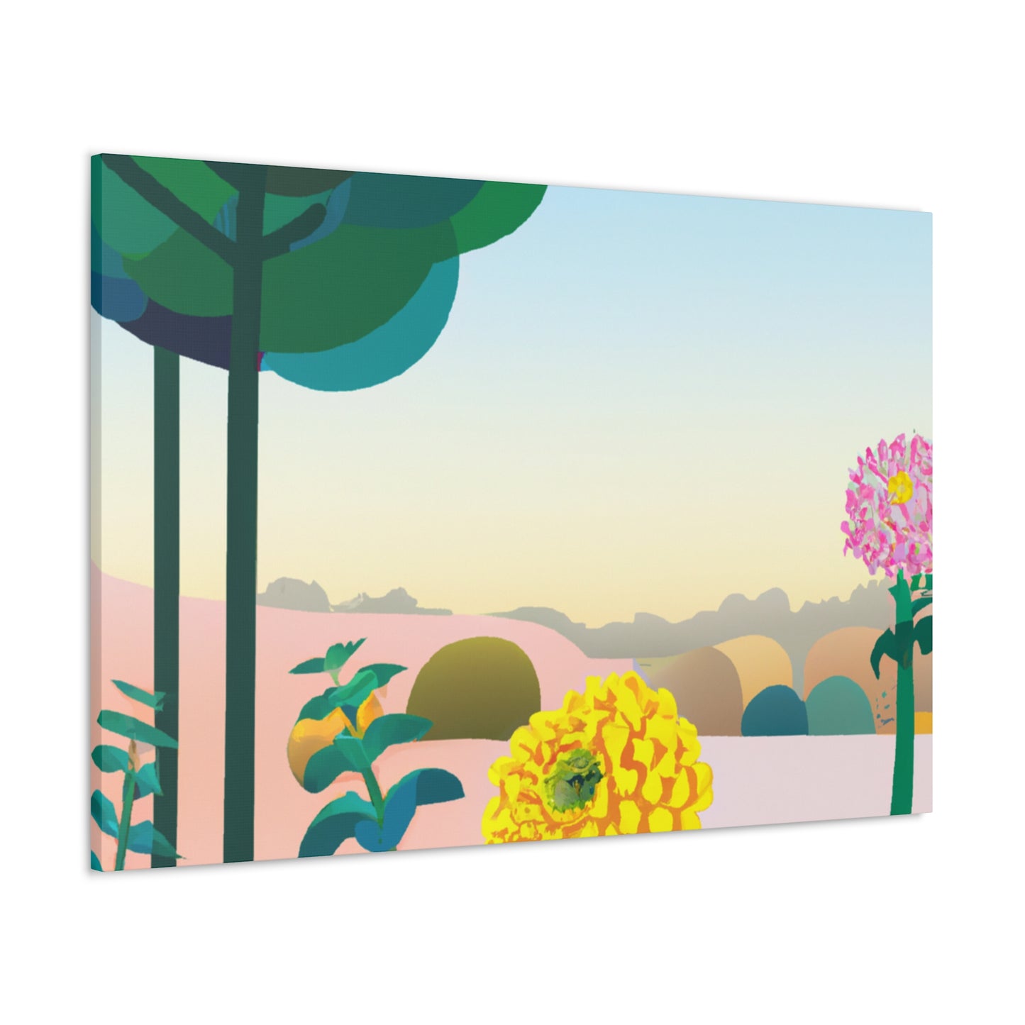 Enchanted Flora-Landscape. - Canvas
