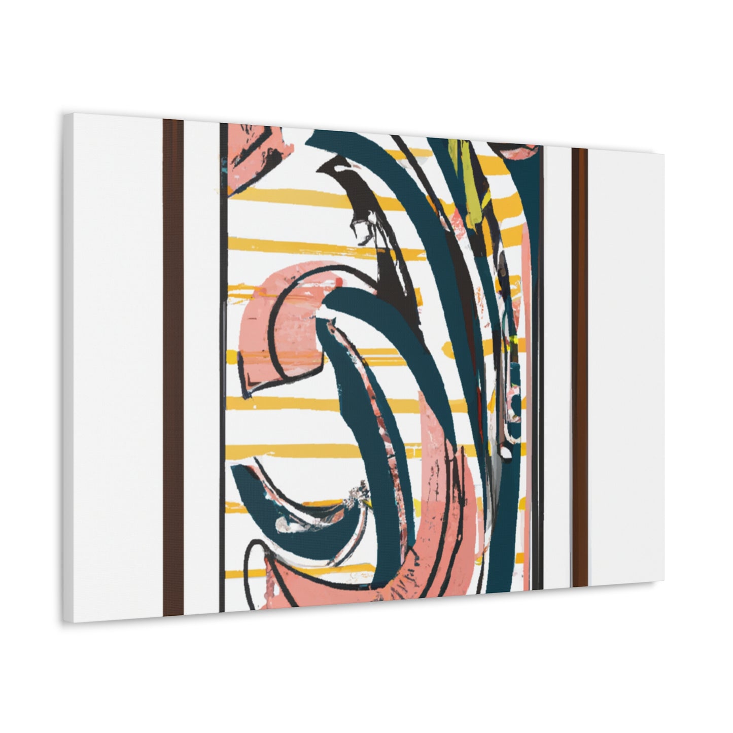Flametail Parrot - Midcentury Canvas
