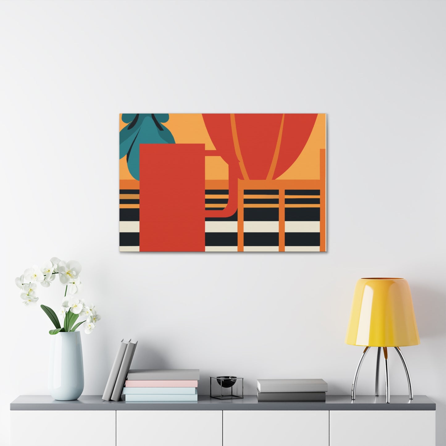 Orange Foxy. - Midcentury Canvas