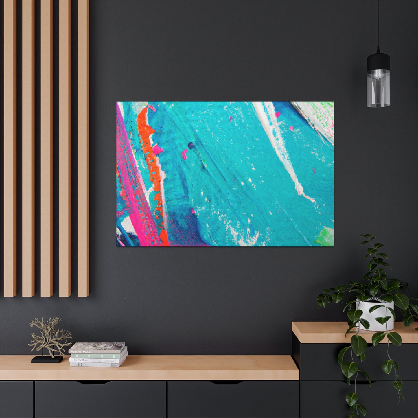 Aqua Lung- Abstract Canvas